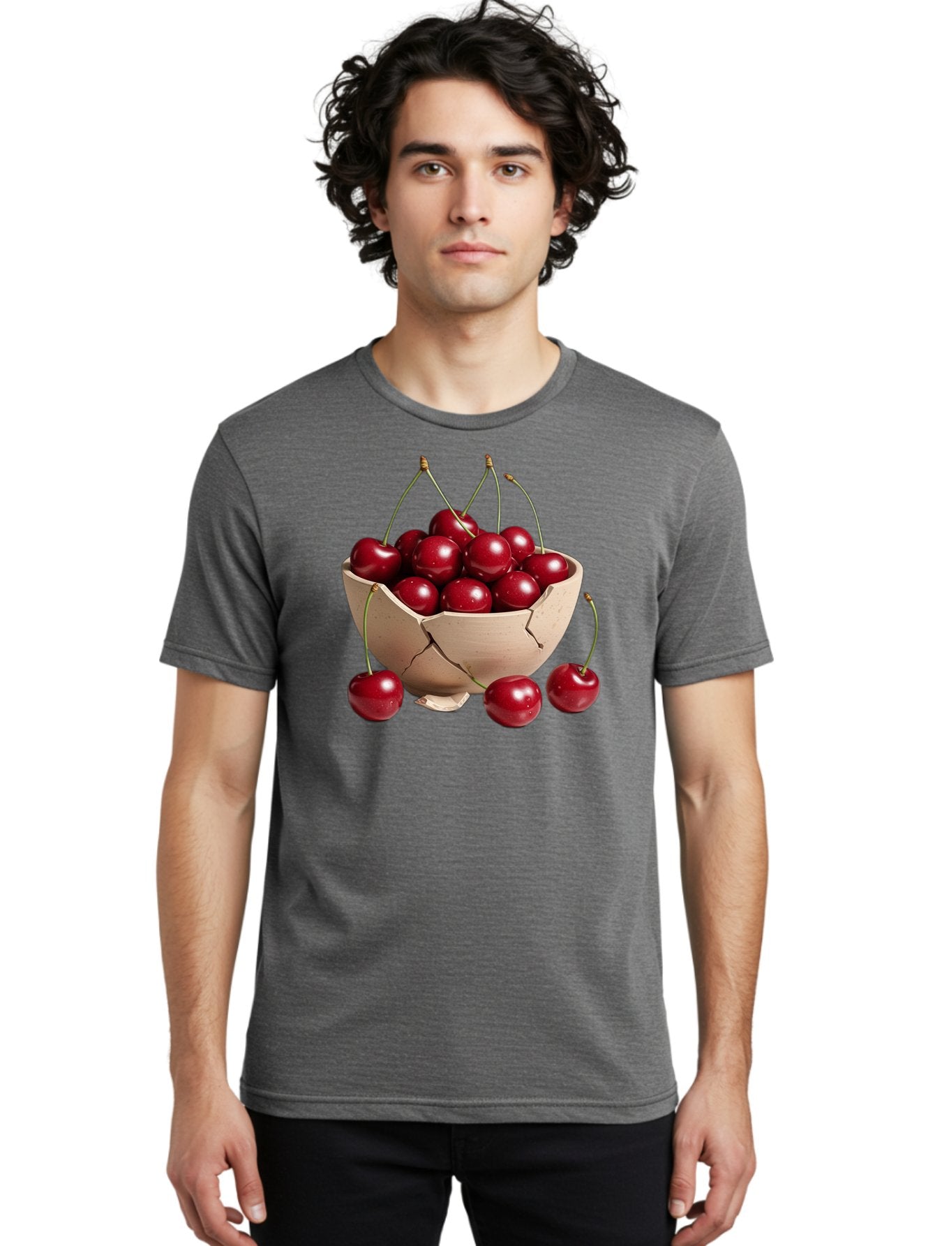 Cherries-4 Men'S Graphic Tee, 100% Cotton, Comfortable Casual Summer Wear, Machine Washable, Vintage Camera, Old Camera, Antique Camera, Black Camera, Classic Photography, Photography Equipment, Nostalgic Device, Film Camera, Camera Art Bai657 28