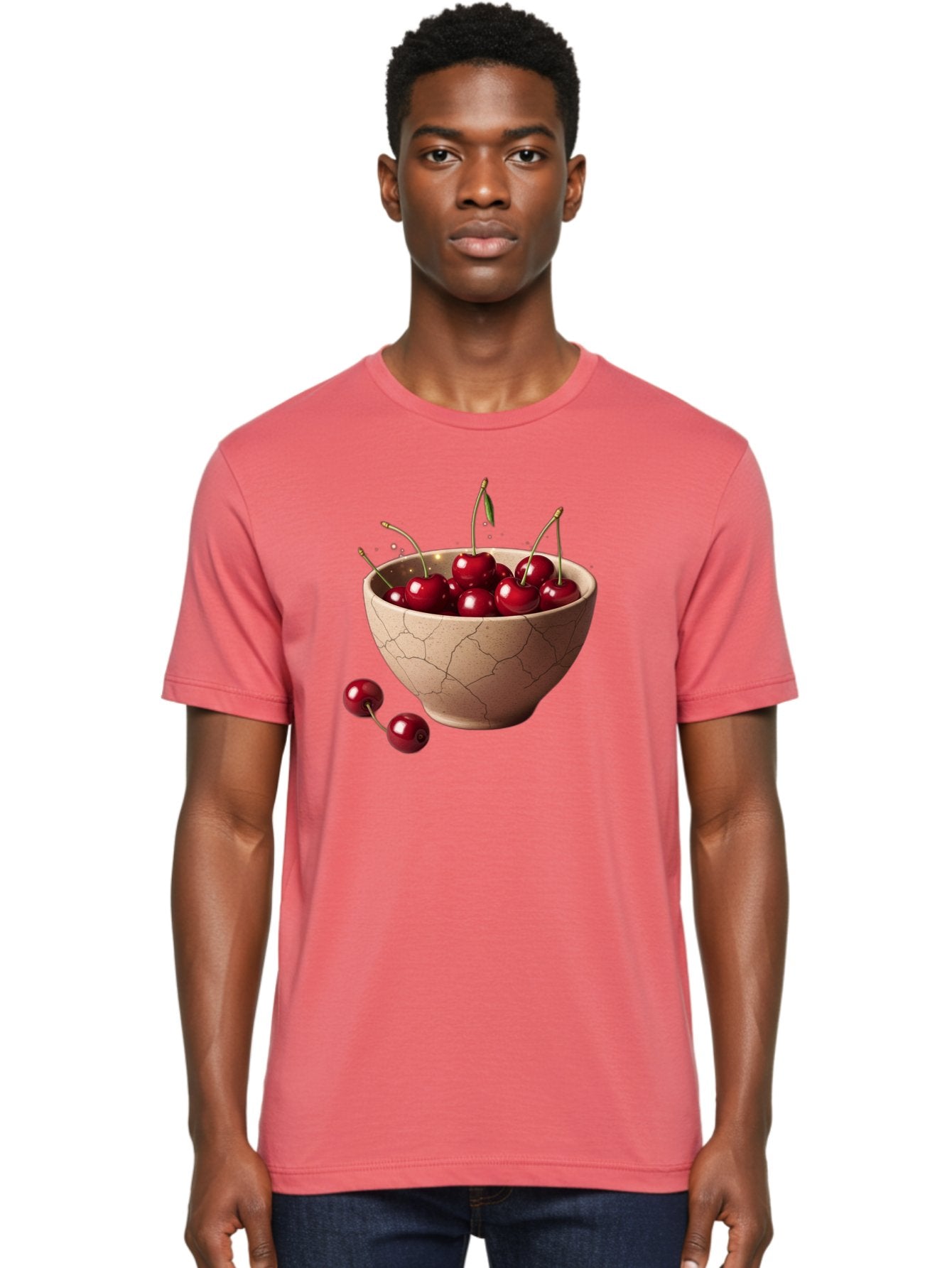 Cherries-5 Men'S Graphic Tee, 100% Cotton, Comfortable Casual Summer Wear, Machine Washable, Vintage Camera, Old Camera, Antique Camera, Black Camera, Classic Photography, Photography Equipment, Nostalgic Device, Film Camera, Camera Art Bai658 18