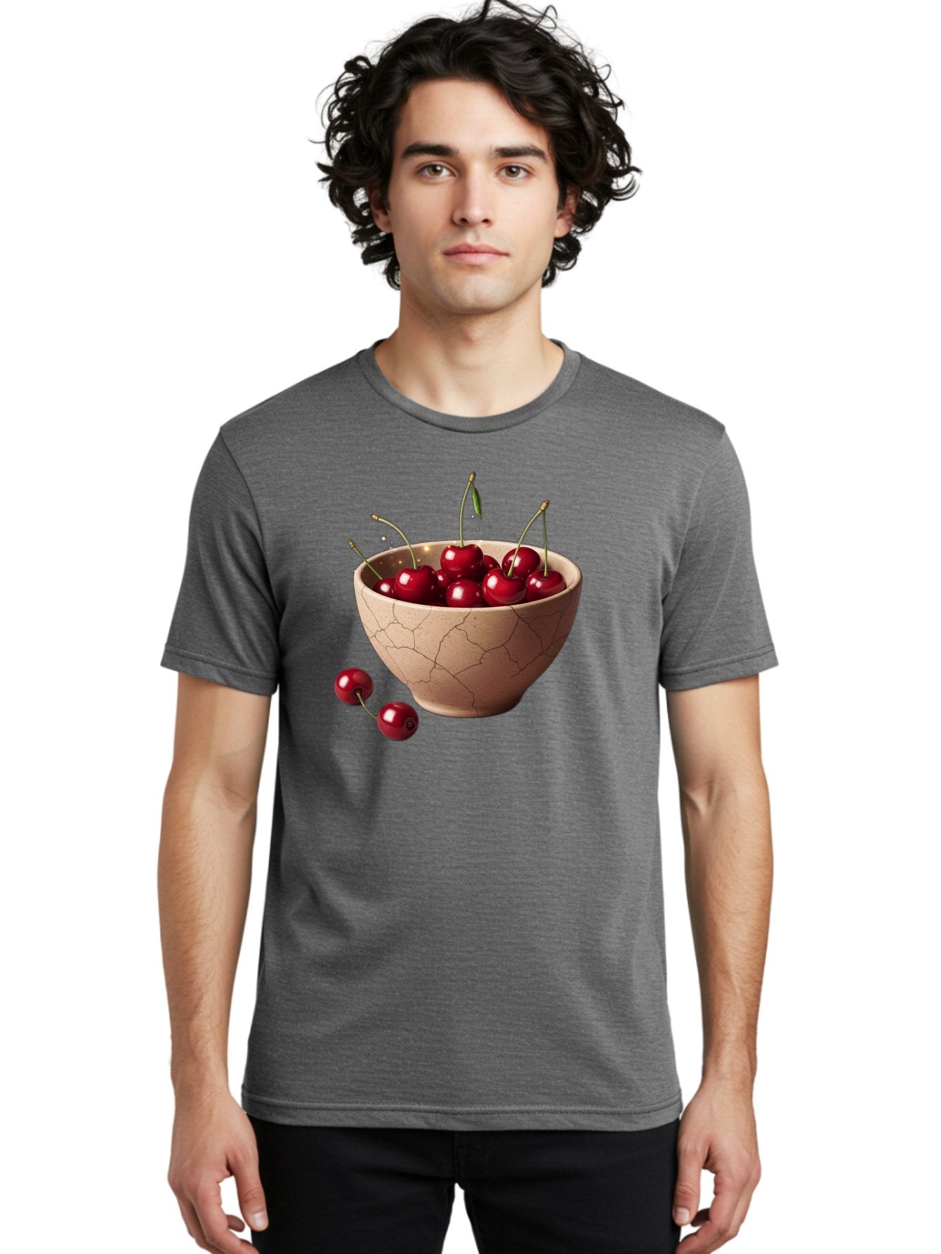 Cherries-5 Men'S Graphic Tee, 100% Cotton, Comfortable Casual Summer Wear, Machine Washable, Vintage Camera, Old Camera, Antique Camera, Black Camera, Classic Photography, Photography Equipment, Nostalgic Device, Film Camera, Camera Art Bai658 19