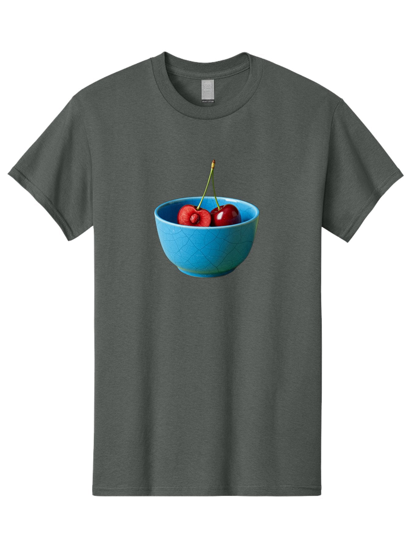 Cherries-Bowl-1 Men'S Graphic Tee, 100% Cotton, Comfortable Casual Summer Wear, Machine Washable, Vintage Camera, Old Camera, Antique Camera, Black Camera, Classic Photography, Photography Equipment, Nostalgic Device, Film Camera, Camera Art Bai659 4