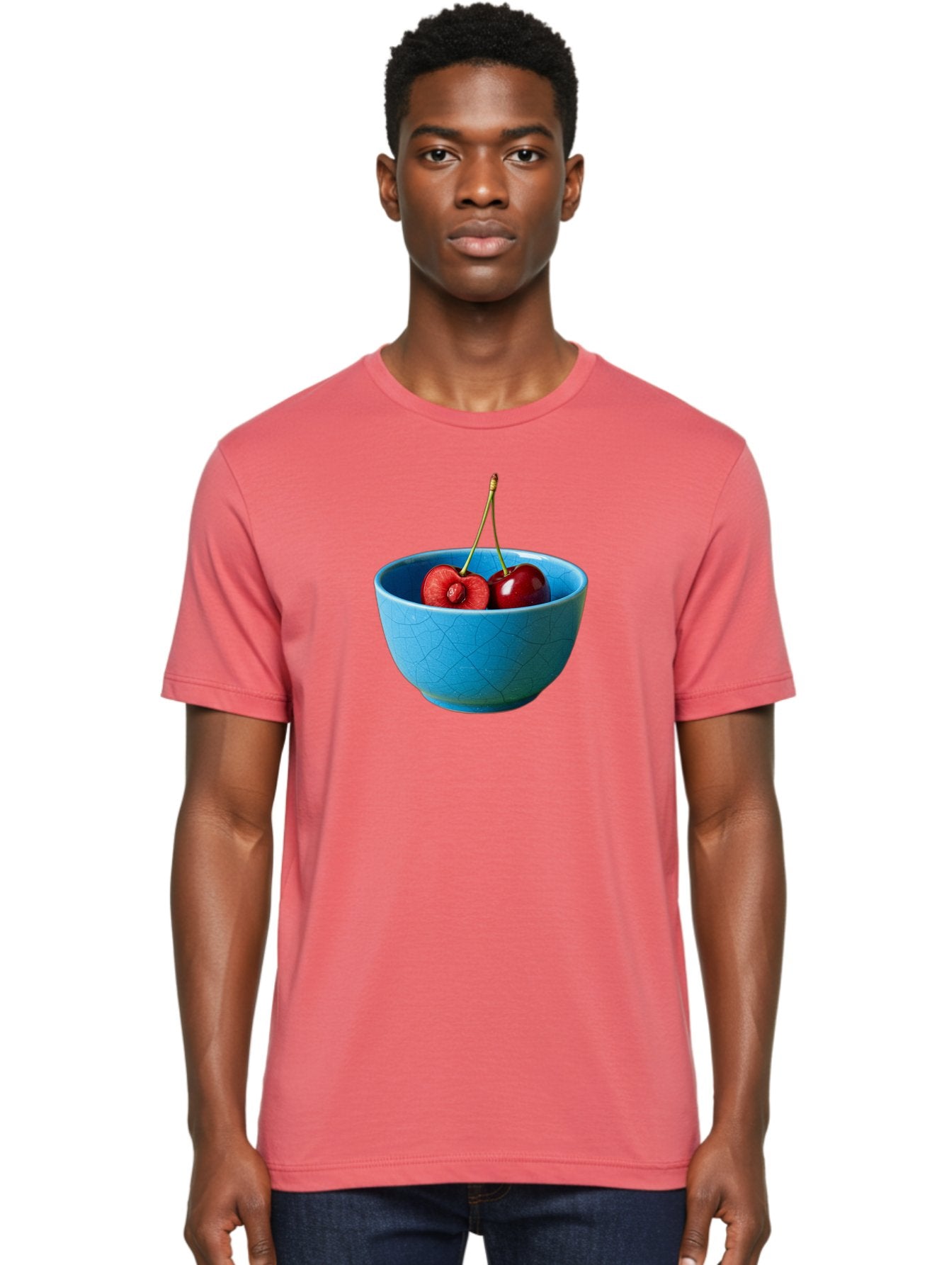 Cherries-Bowl-1 Men'S Graphic Tee, 100% Cotton, Comfortable Casual Summer Wear, Machine Washable, Vintage Camera, Old Camera, Antique Camera, Black Camera, Classic Photography, Photography Equipment, Nostalgic Device, Film Camera, Camera Art Bai659 24