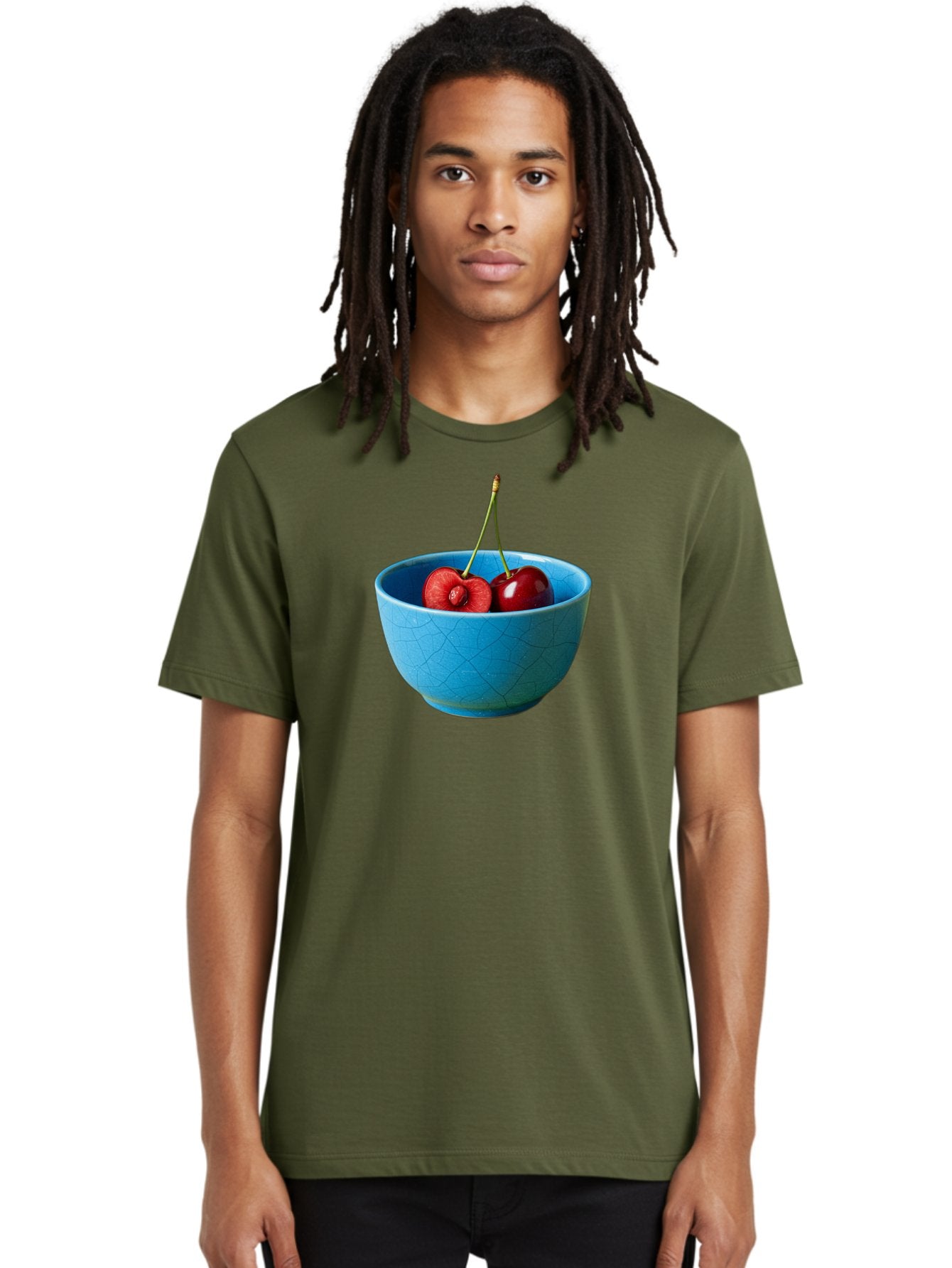 Cherries-Bowl-1 Men'S Graphic Tee, 100% Cotton, Comfortable Casual Summer Wear, Machine Washable, Vintage Camera, Old Camera, Antique Camera, Black Camera, Classic Photography, Photography Equipment, Nostalgic Device, Film Camera, Camera Art Bai659 16