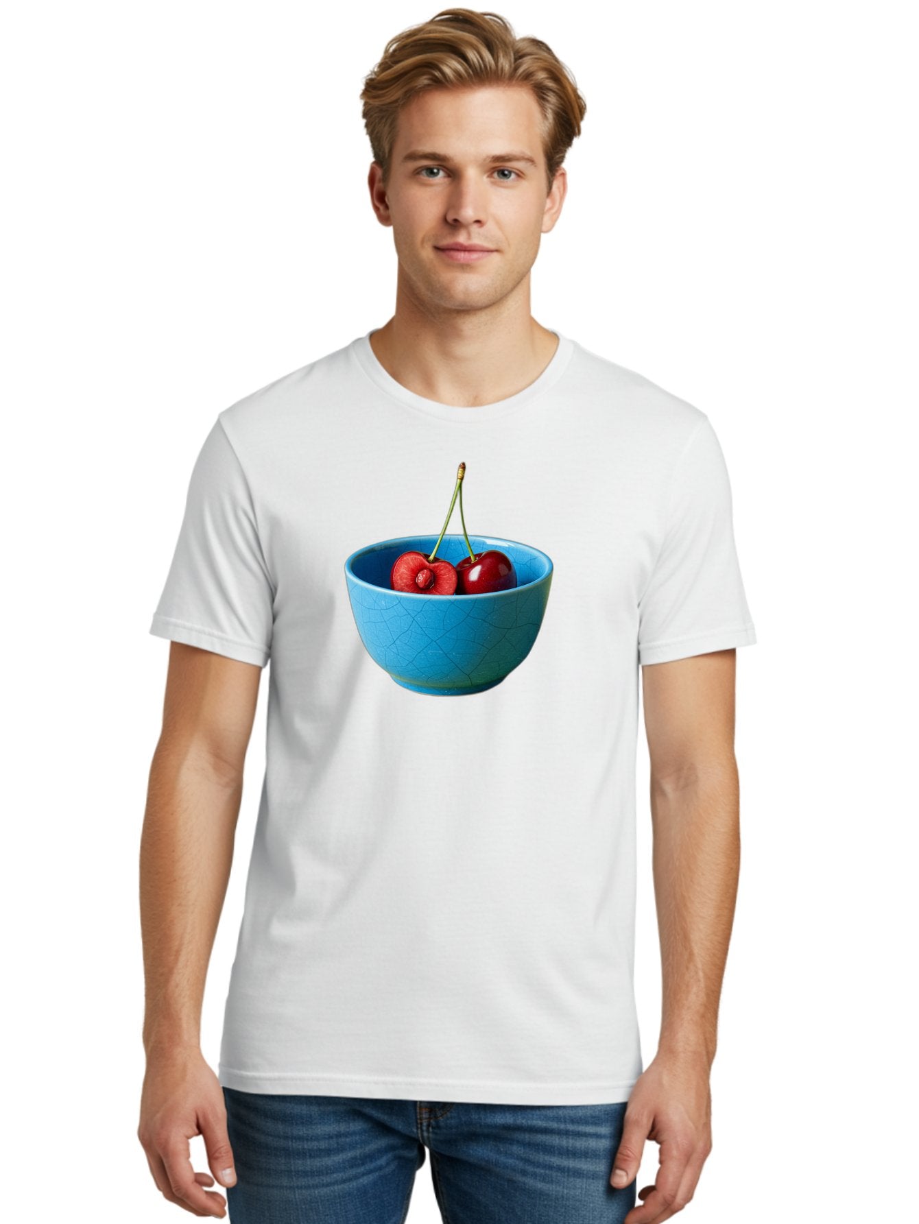 Cherries-Bowl-1 Men'S Graphic Tee, 100% Cotton, Comfortable Casual Summer Wear, Machine Washable, Vintage Camera, Old Camera, Antique Camera, Black Camera, Classic Photography, Photography Equipment, Nostalgic Device, Film Camera, Camera Art Bai659 27