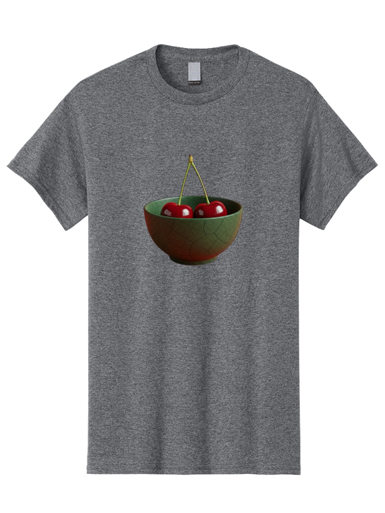 Cherries-Bowl Men'S Graphic Tee, 100% Cotton, Comfortable Casual Summer Wear, Machine Washable, Vintage Camera, Old Camera, Antique Camera, Black Camera, Classic Photography, Photography Equipment, Nostalgic Device, Film Camera, Camera Art Bai661