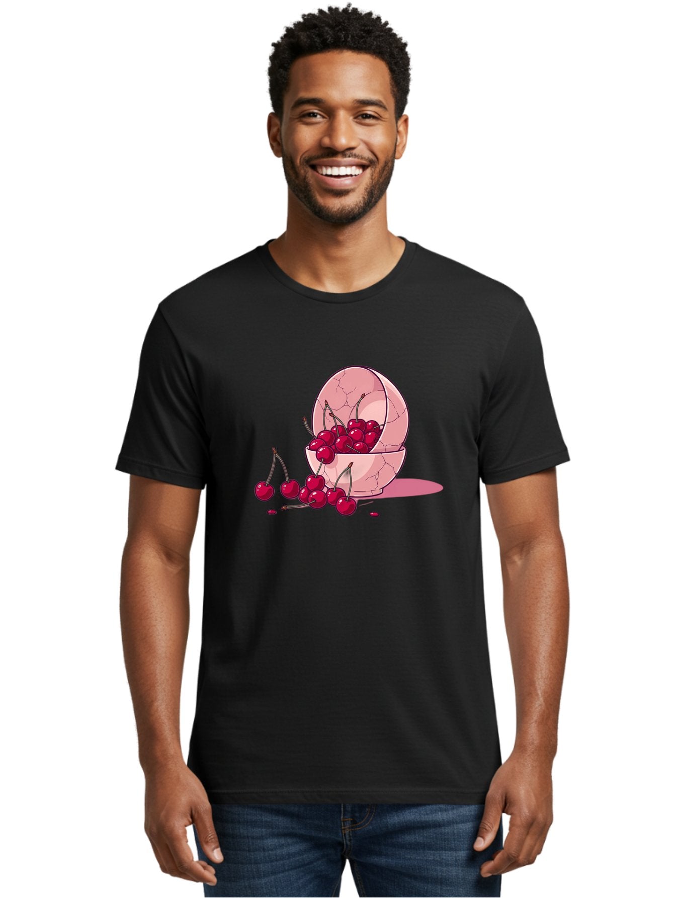 Cherries-Filling-Egg-Shell Men'S Graphic Tee, 100% Cotton, Comfortable Casual Summer Wear, Machine Washable, Vintage Camera, Old Camera, Antique Camera, Black Camera, Classic Photography, Photography Equipment, Nostalgic Device, Film Camera, Bai662 22