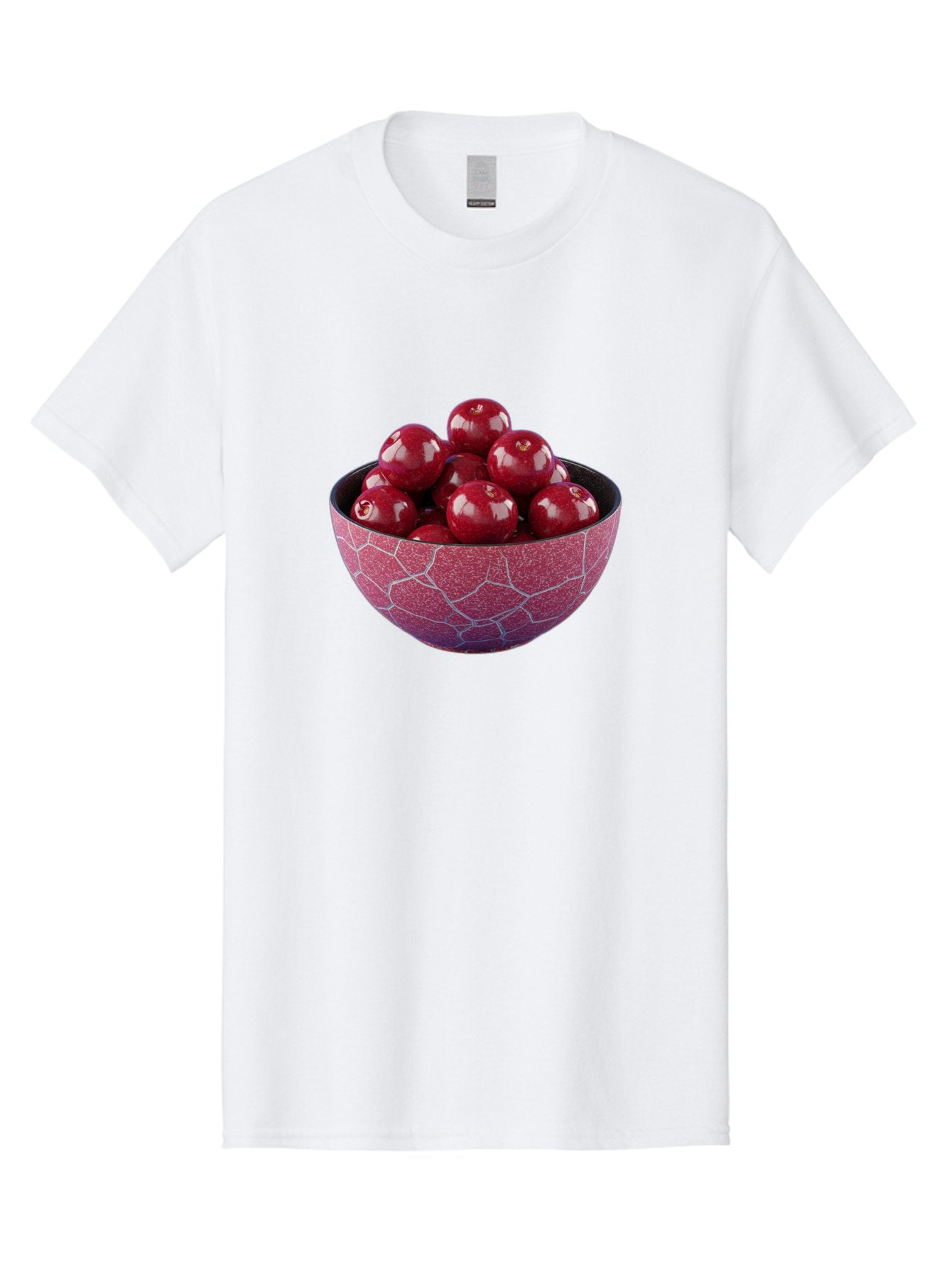Cherries-In-A-Bowl-1 Men'S Graphic Tee, 100% Cotton, Comfortable Casual Summer Wear, Machine Washable, Vintage Camera, Old Camera, Antique Camera, Black Camera, Classic Photography, Photography Equipment, Nostalgic Device, Film Camera, Bai663