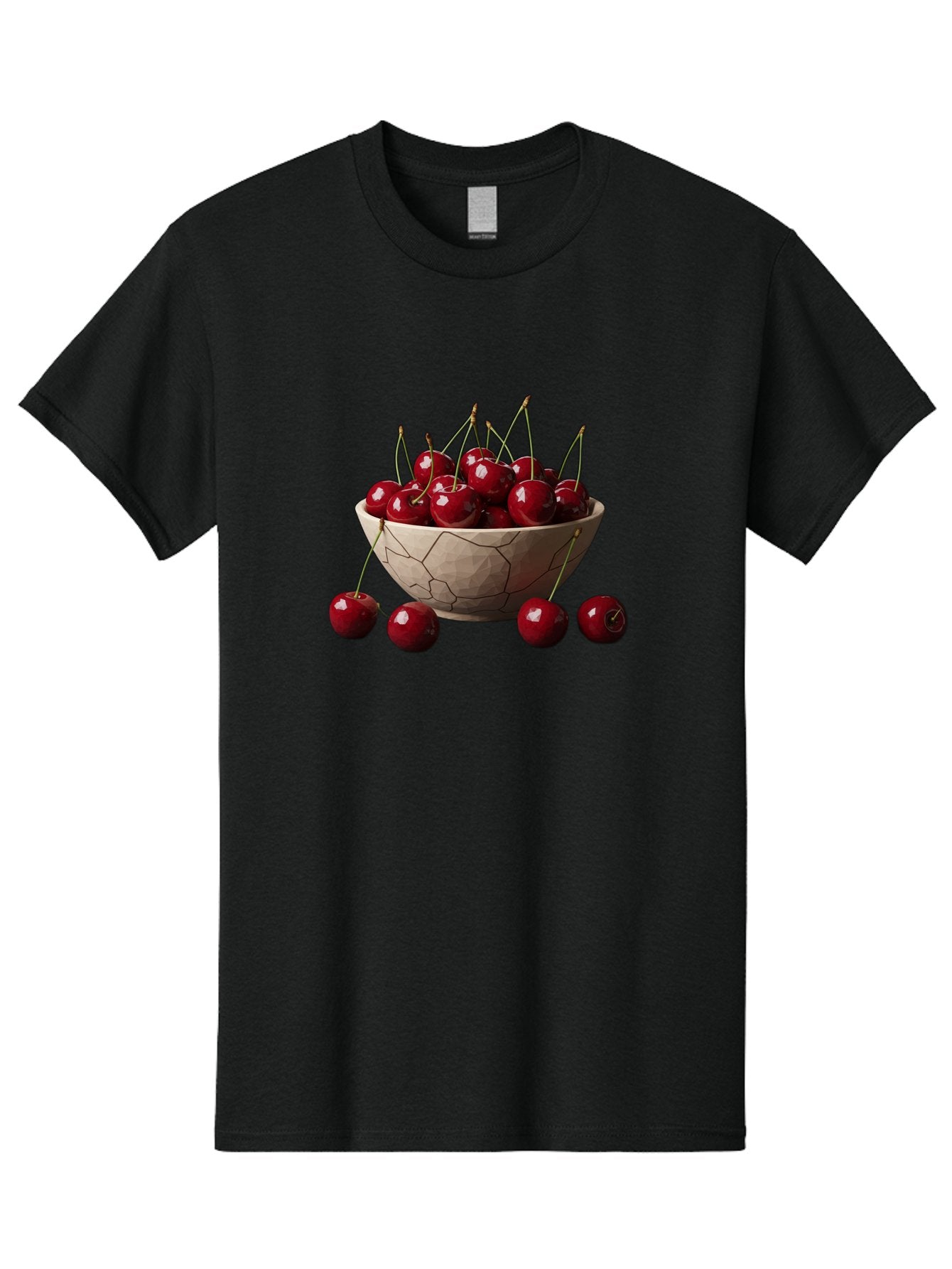 Cherries-In-A-Bowl-2 Men'S Graphic Tee, 100% Cotton, Comfortable Casual Summer Wear, Machine Washable, Vintage Camera, Old Camera, Antique Camera, Black Camera, Classic Photography, Photography Equipment, Nostalgic Device, Film Camera, Bai664 8