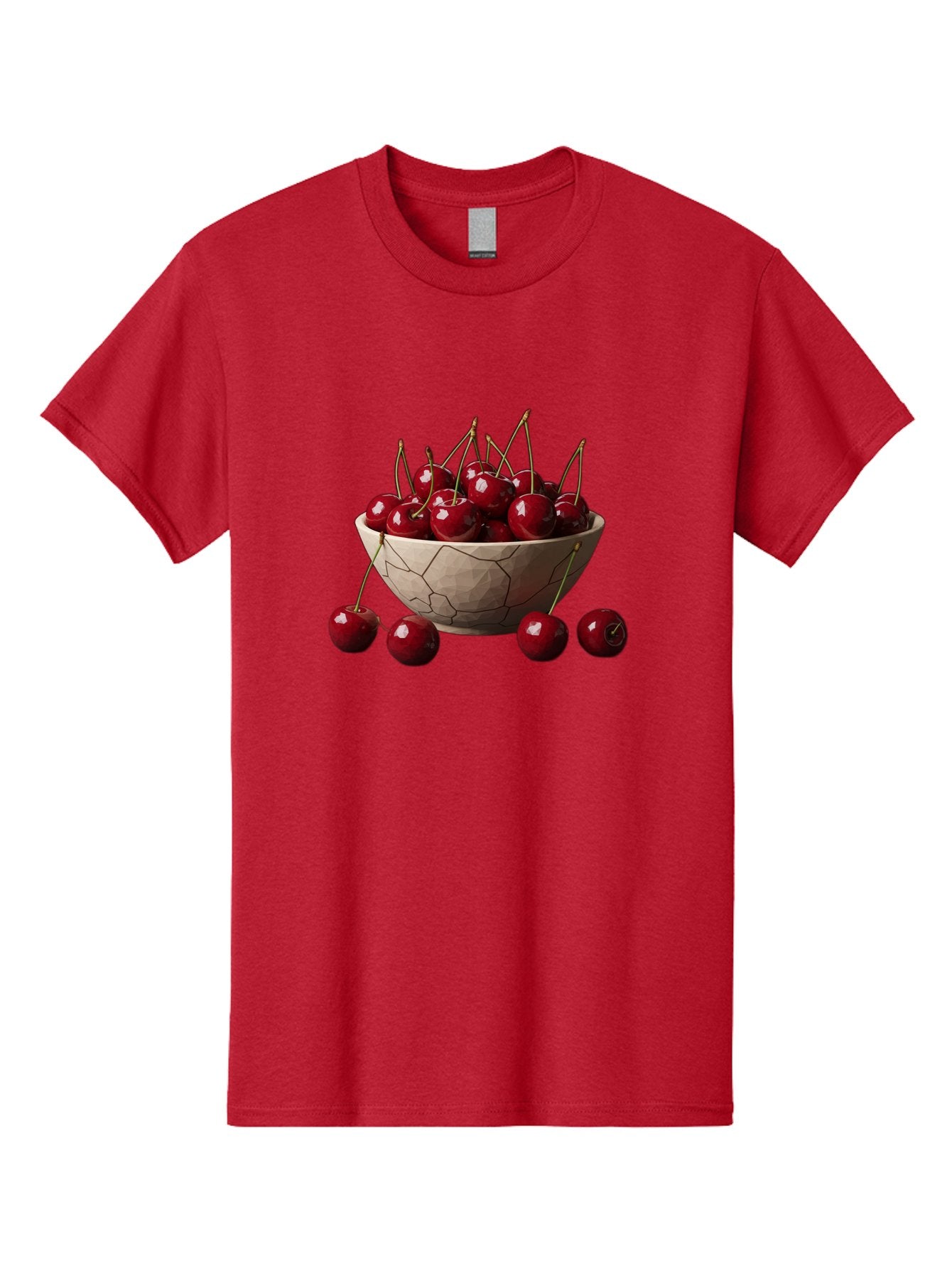 Cherries-In-A-Bowl-2 Men'S Graphic Tee, 100% Cotton, Comfortable Casual Summer Wear, Machine Washable, Vintage Camera, Old Camera, Antique Camera, Black Camera, Classic Photography, Photography Equipment, Nostalgic Device, Film Camera, Bai664