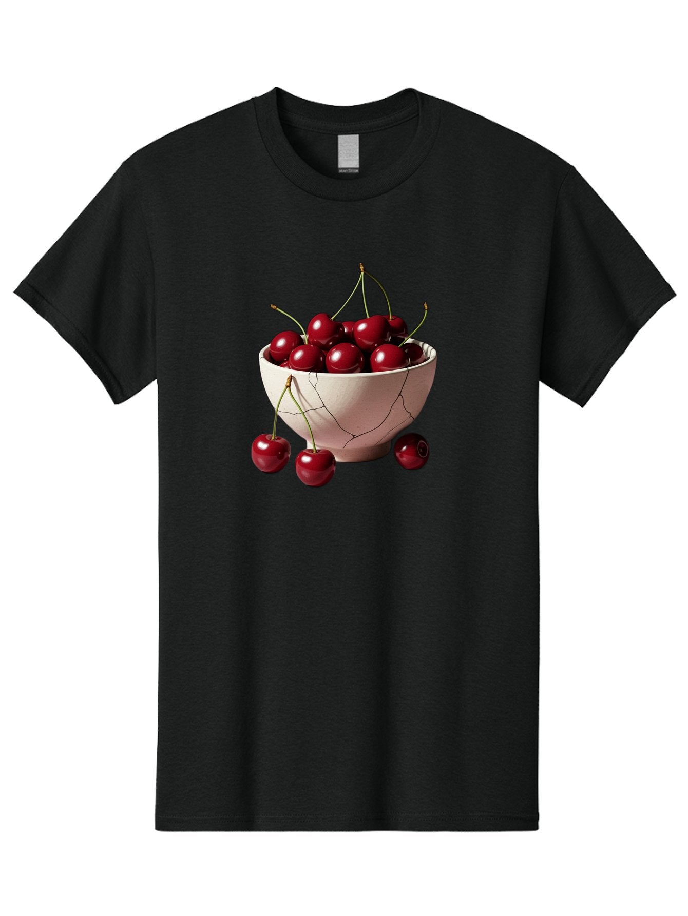 Cherries-In-A-Broken-White-Bowl Men'S Graphic Tee, 100% Cotton, Comfortable Casual Summer Wear, Machine Washable, Vintage Camera, Old Camera, Antique Camera, Black Camera, Classic Photography, Photography Equipment, Nostalgic Device, Bai668 9