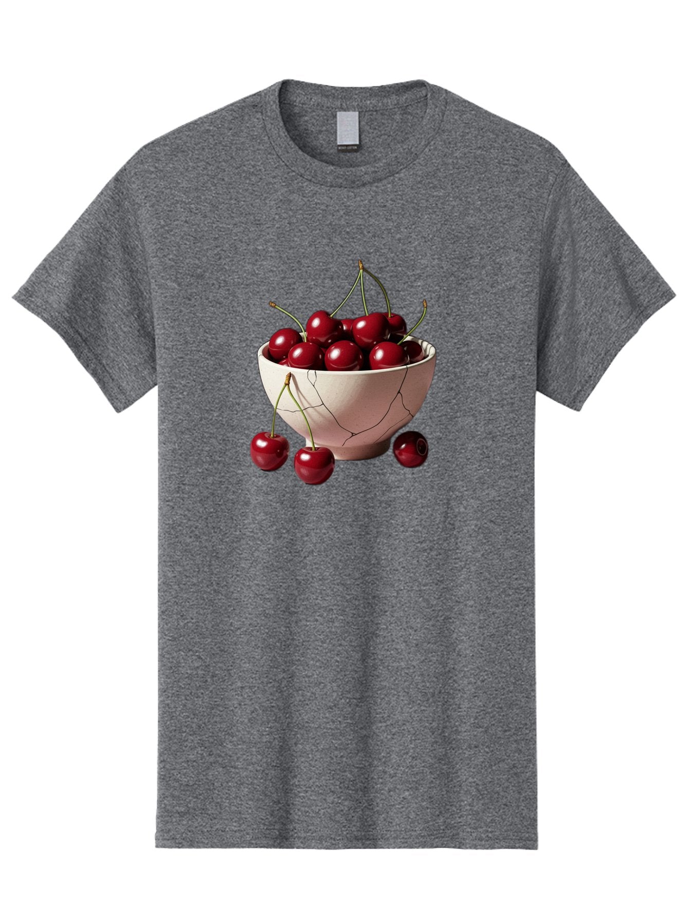 Cherries-In-A-Broken-White-Bowl Men'S Graphic Tee, 100% Cotton, Comfortable Casual Summer Wear, Machine Washable, Vintage Camera, Old Camera, Antique Camera, Black Camera, Classic Photography, Photography Equipment, Nostalgic Device, Bai668 8