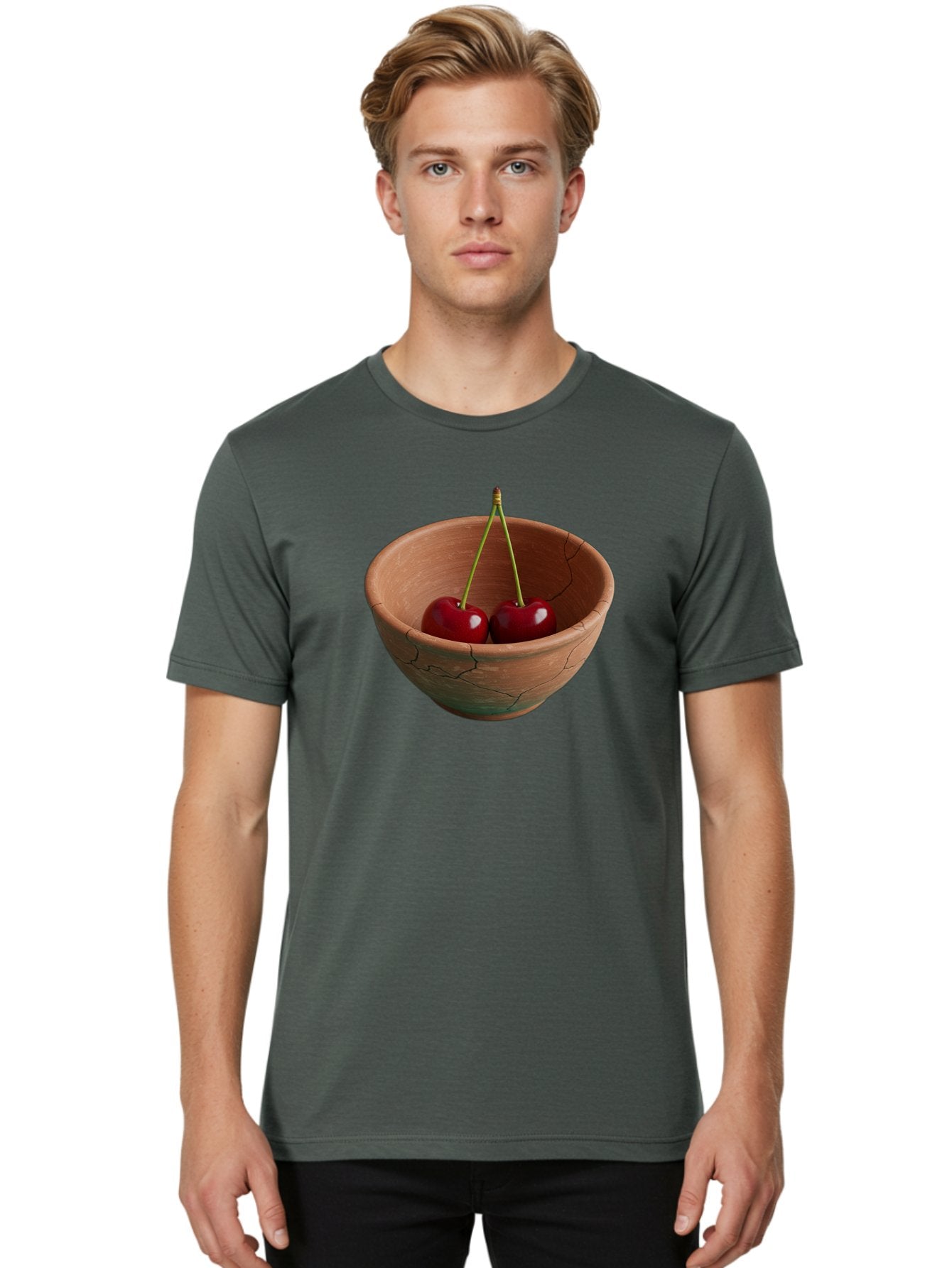 Cherries-In-A-Clay-Bowl Men'S Graphic Tee, 100% Cotton, Comfortable Casual Summer Wear, Machine Washable, Vintage Camera, Old Camera, Antique Camera, Black Camera, Classic Photography, Photography Equipment, Nostalgic Device, Film Camera, Bai669 22