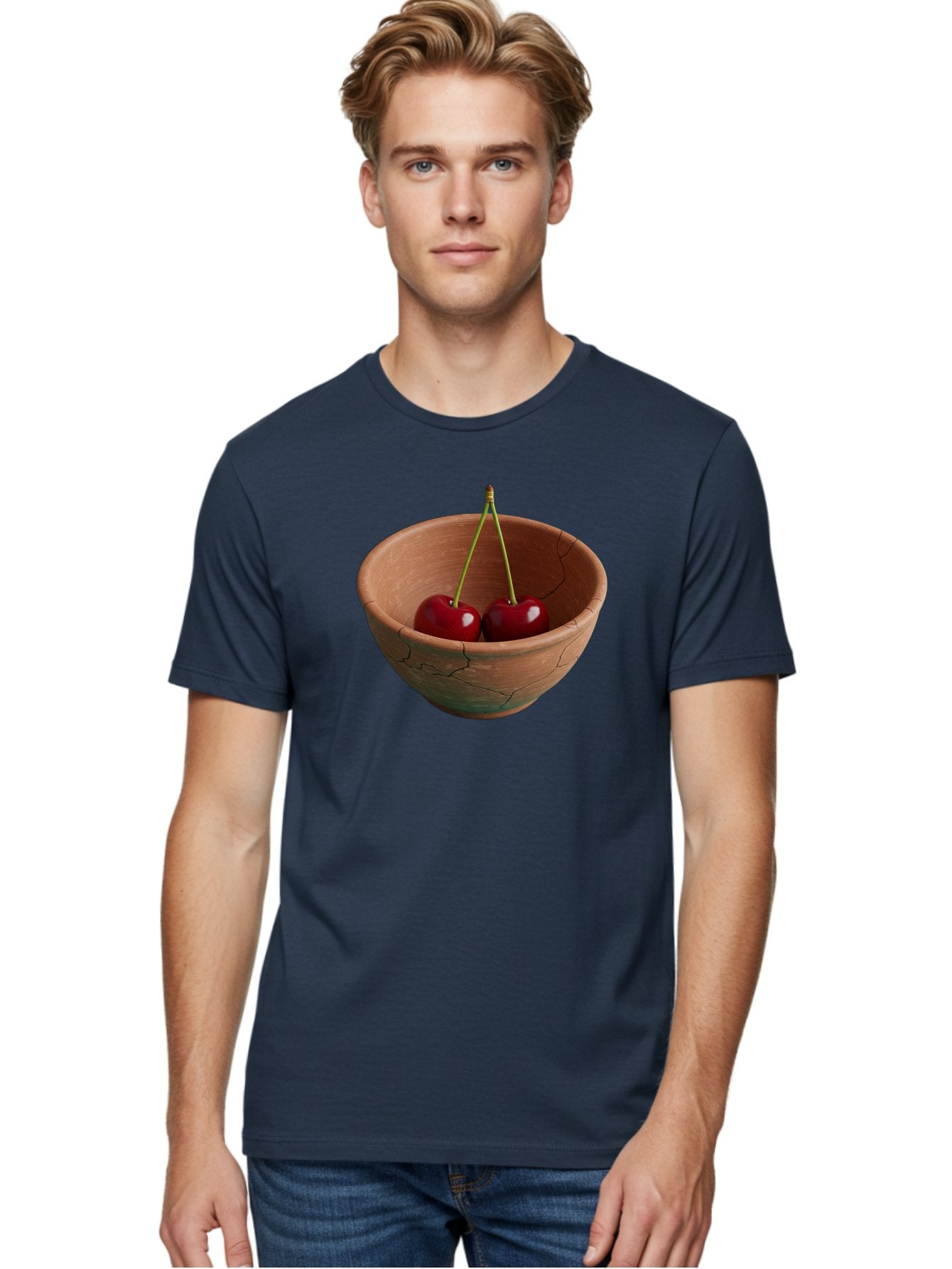 Cherries-In-A-Clay-Bowl Men'S Graphic Tee, 100% Cotton, Comfortable Casual Summer Wear, Machine Washable, Vintage Camera, Old Camera, Antique Camera, Black Camera, Classic Photography, Photography Equipment, Nostalgic Device, Film Camera, Bai669 25