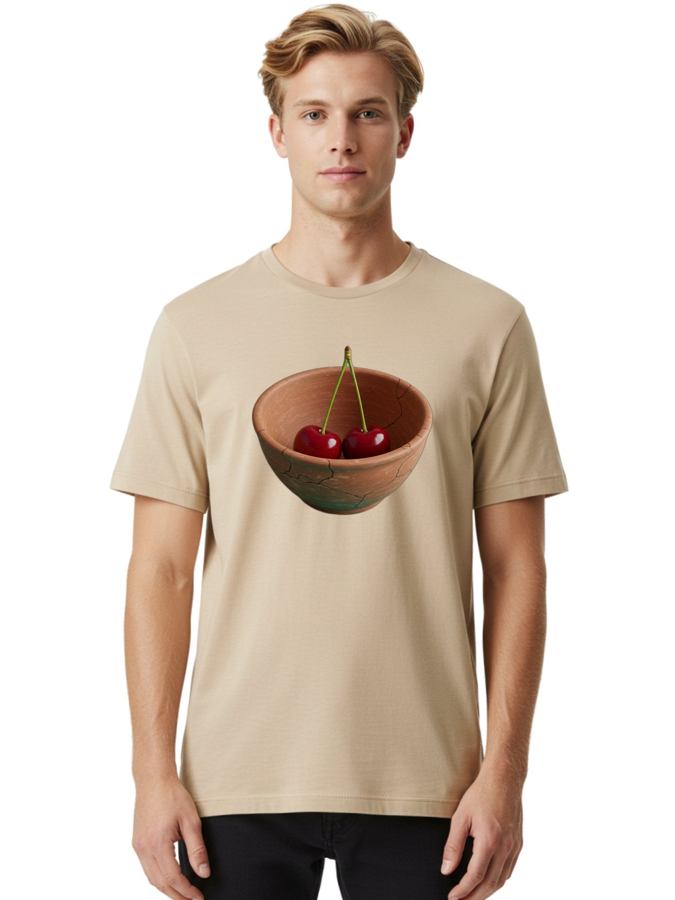 Cherries-In-A-Clay-Bowl Men'S Graphic Tee, 100% Cotton, Comfortable Casual Summer Wear, Machine Washable, Vintage Camera, Old Camera, Antique Camera, Black Camera, Classic Photography, Photography Equipment, Nostalgic Device, Film Camera, Bai669 27