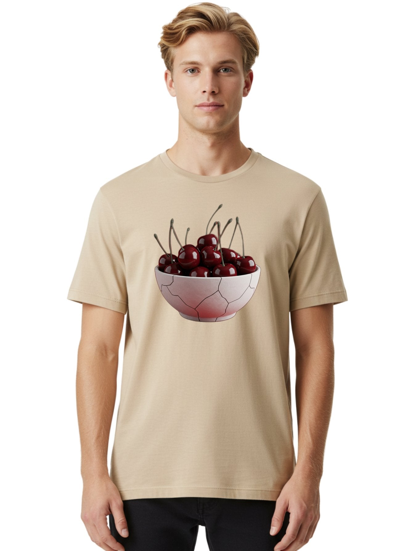 Cherries-In-A-Cracked-Bowl Men'S Graphic Tee, 100% Cotton, Comfortable Casual Summer Wear, Machine Washable, Vintage Camera, Old Camera, Antique Camera, Black Camera, Classic Photography, Photography Equipment, Nostalgic Device, Film Camera, Bai670 21