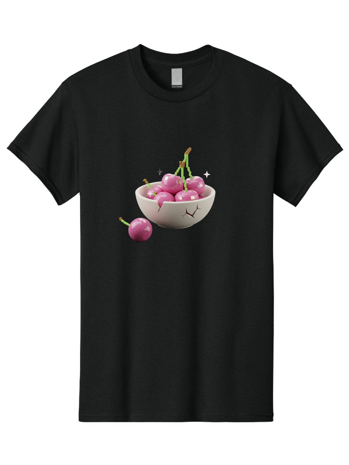 Cherries-In-Bowl-10 Men'S Graphic Tee, 100% Cotton, Comfortable Casual Summer Wear, Machine Washable, Vintage Camera, Old Camera, Antique Camera, Black Camera, Classic Photography, Photography Equipment, Nostalgic Device, Film Camera, Bai674