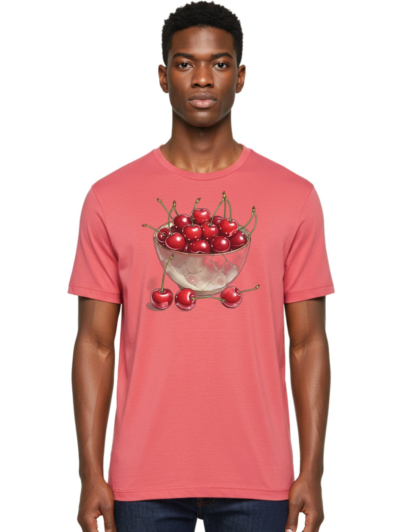 Cherries-In-Bowl-11 Men'S Graphic Tee, 100% Cotton, Comfortable Casual Summer Wear, Machine Washable, Vintage Camera, Old Camera, Antique Camera, Black Camera, Classic Photography, Photography Equipment, Nostalgic Device, Film Camera, Bai675 30