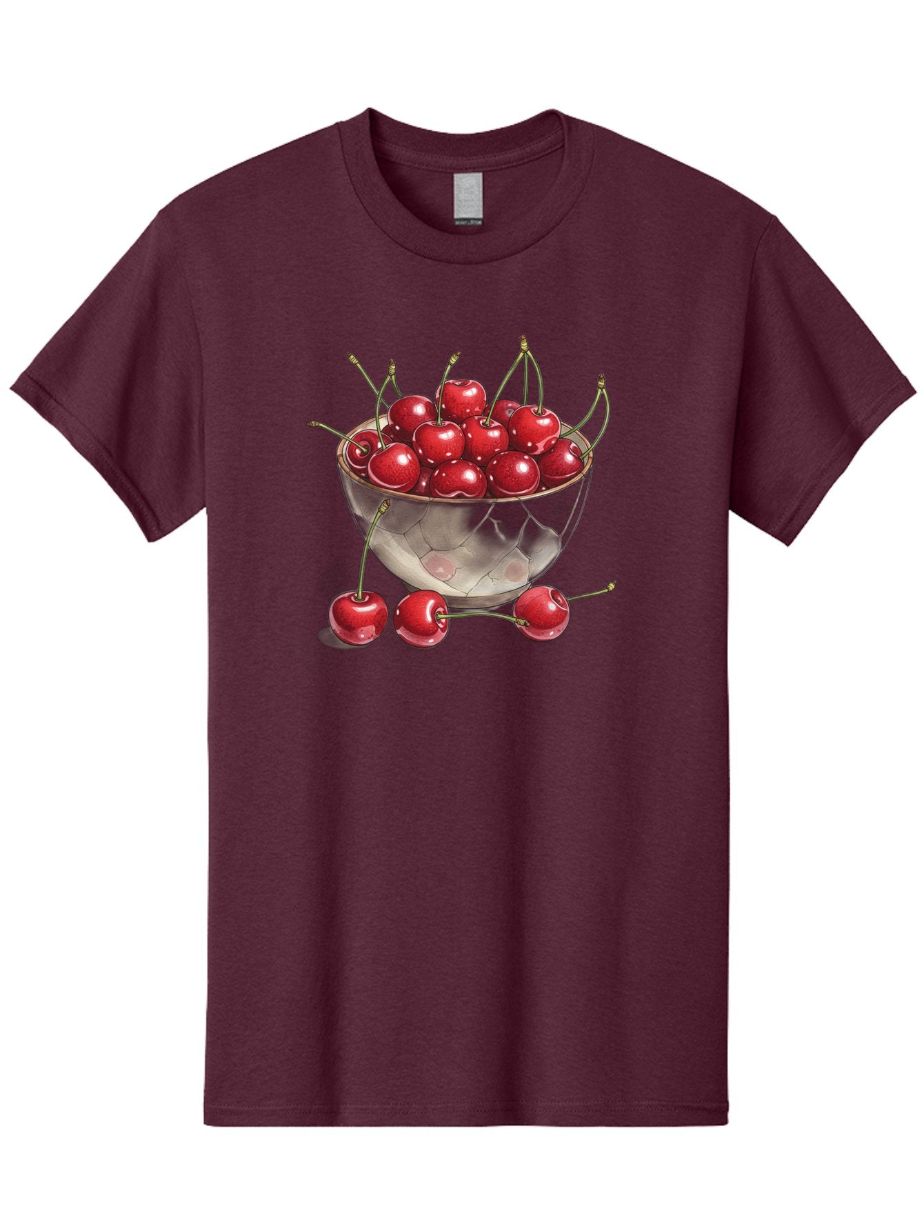 Cherries-In-Bowl-11 Men'S Graphic Tee, 100% Cotton, Comfortable Casual Summer Wear, Machine Washable, Vintage Camera, Old Camera, Antique Camera, Black Camera, Classic Photography, Photography Equipment, Nostalgic Device, Film Camera, Bai675 9