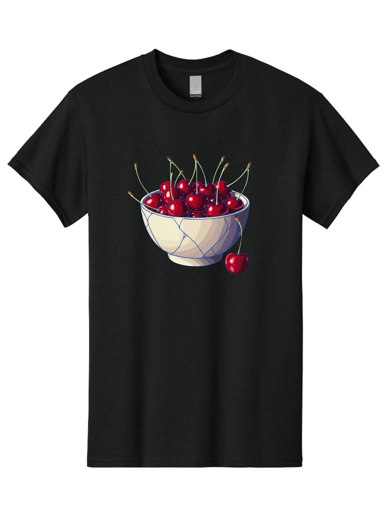 Cherries-In-Bowl-12 Men'S Graphic Tee, 100% Cotton, Comfortable Casual Summer Wear, Machine Washable, Vintage Camera, Old Camera, Antique Camera, Black Camera, Classic Photography, Photography Equipment, Nostalgic Device, Film Camera, Bai676 4