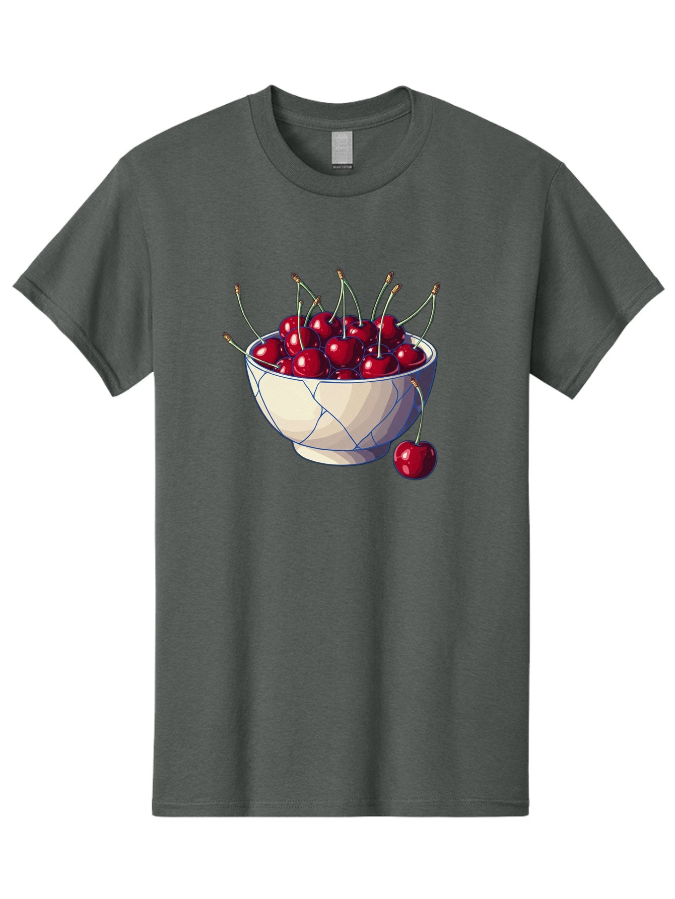 Cherries-In-Bowl-12 Men'S Graphic Tee, 100% Cotton, Comfortable Casual Summer Wear, Machine Washable, Vintage Camera, Old Camera, Antique Camera, Black Camera, Classic Photography, Photography Equipment, Nostalgic Device, Film Camera, Bai676 10