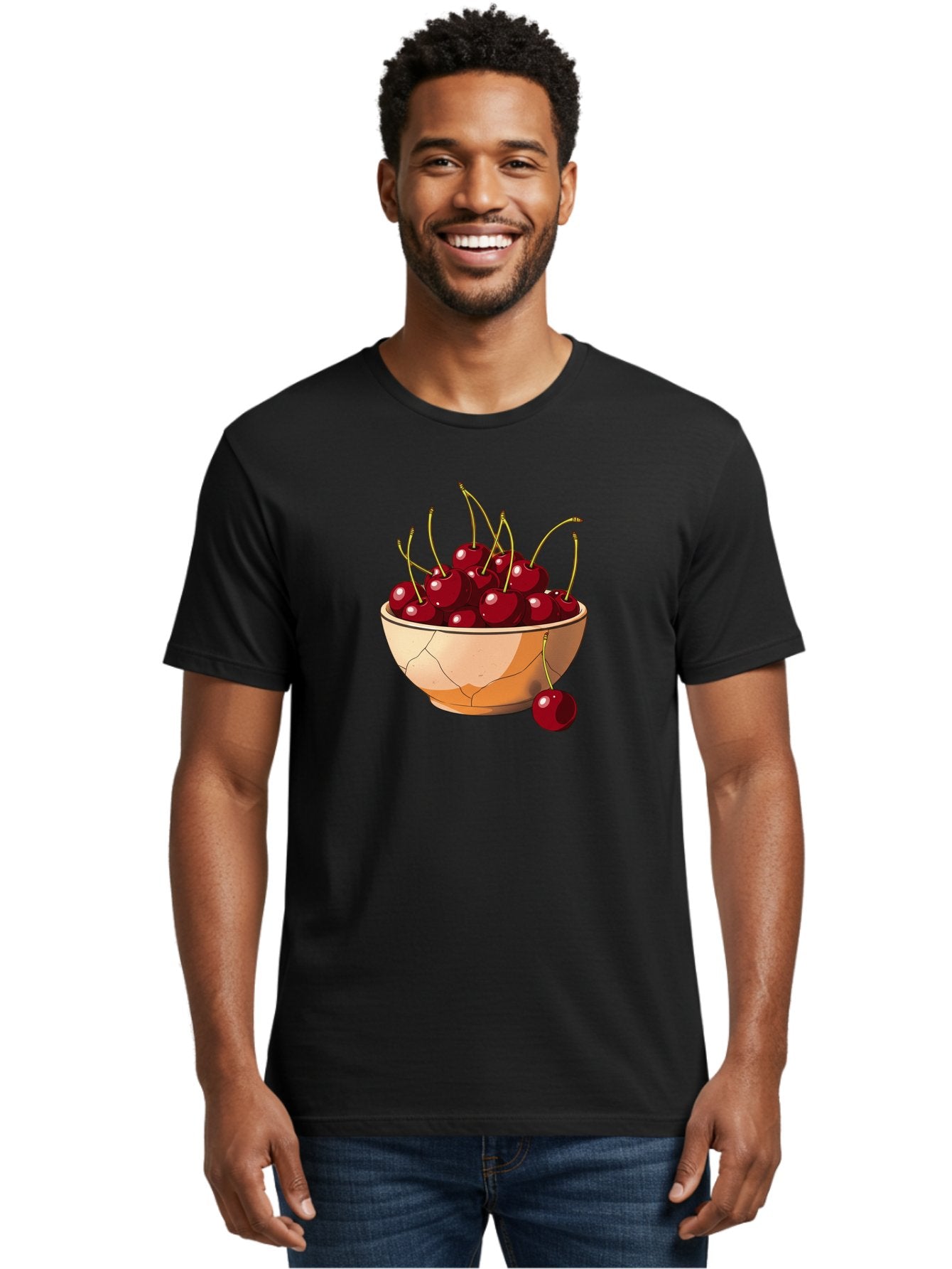 Cherries-In-Bowl-14 Men'S Graphic Tee, 100% Cotton, Comfortable Casual Summer Wear, Machine Washable, Vintage Camera, Old Camera, Antique Camera, Black Camera, Classic Photography, Photography Equipment, Nostalgic Device, Film Camera, Bai678 29