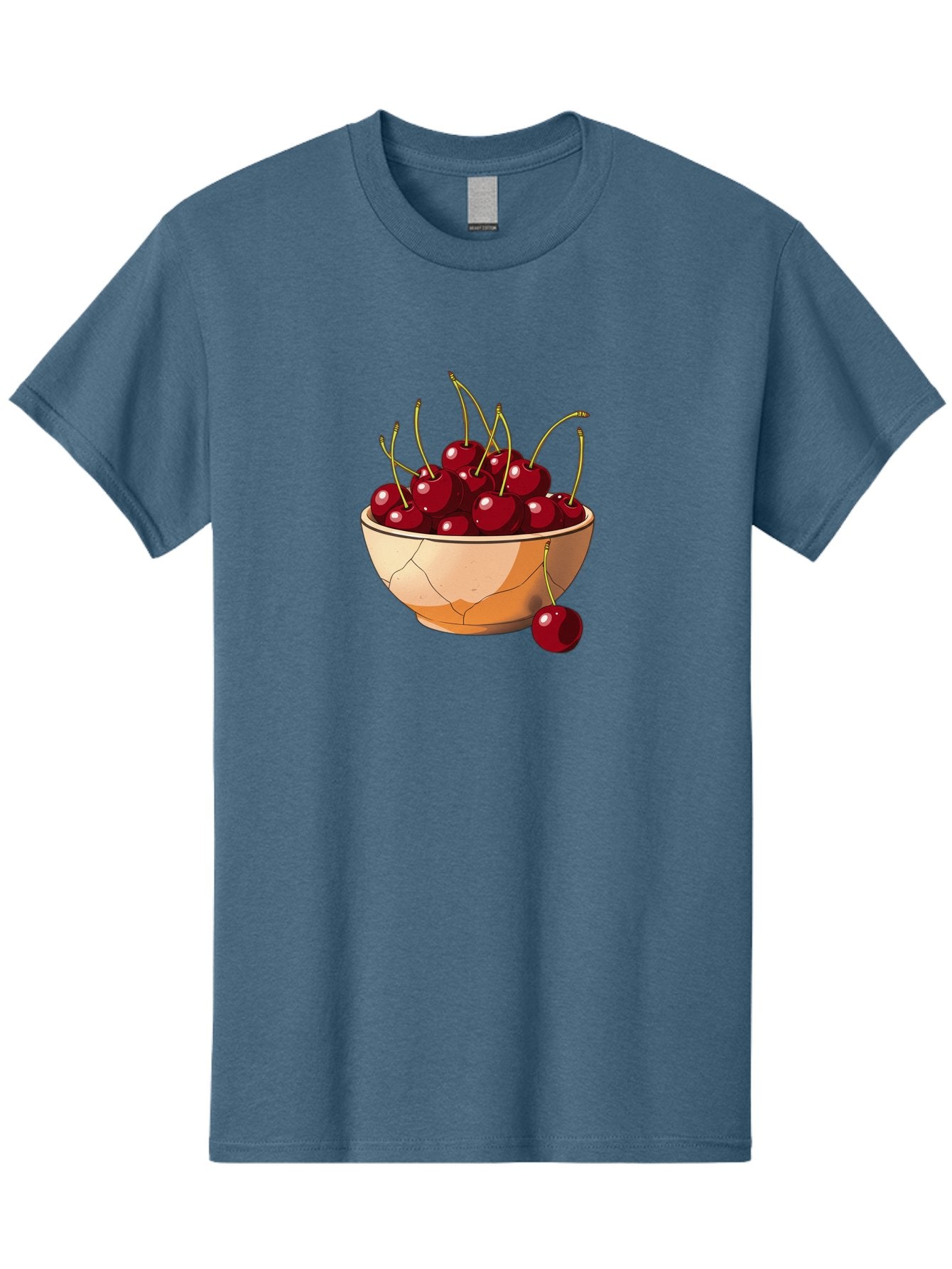 Cherries-In-Bowl-14 Men'S Graphic Tee, 100% Cotton, Comfortable Casual Summer Wear, Machine Washable, Vintage Camera, Old Camera, Antique Camera, Black Camera, Classic Photography, Photography Equipment, Nostalgic Device, Film Camera, Bai678