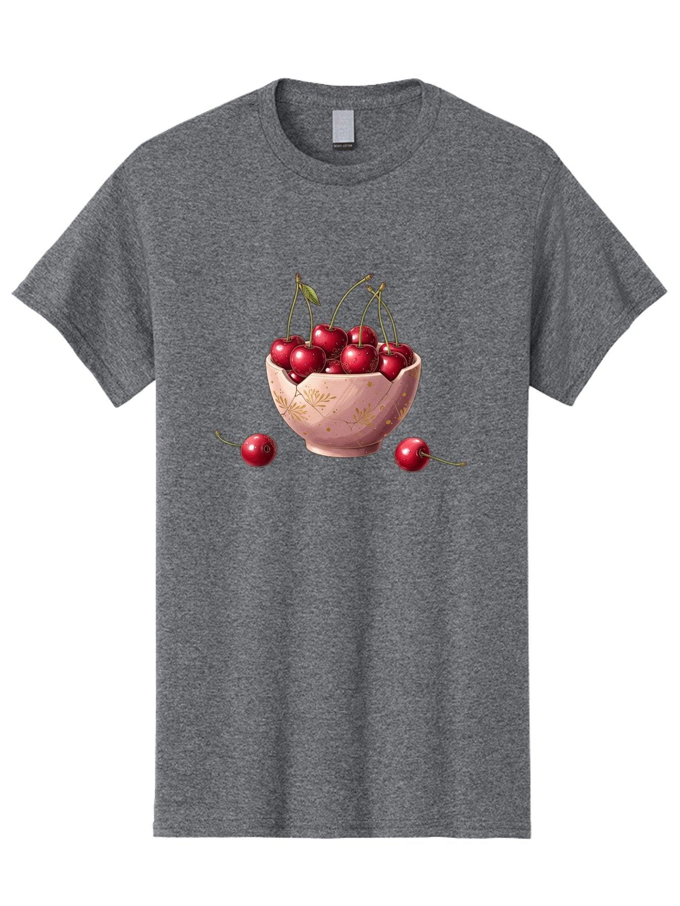 Cherries-In-Bowl-16 Men'S Graphic Tee, 100% Cotton, Comfortable Casual Summer Wear, Machine Washable, Vintage Camera, Old Camera, Antique Camera, Black Camera, Classic Photography, Photography Equipment, Nostalgic Device, Film Camera, Bai680