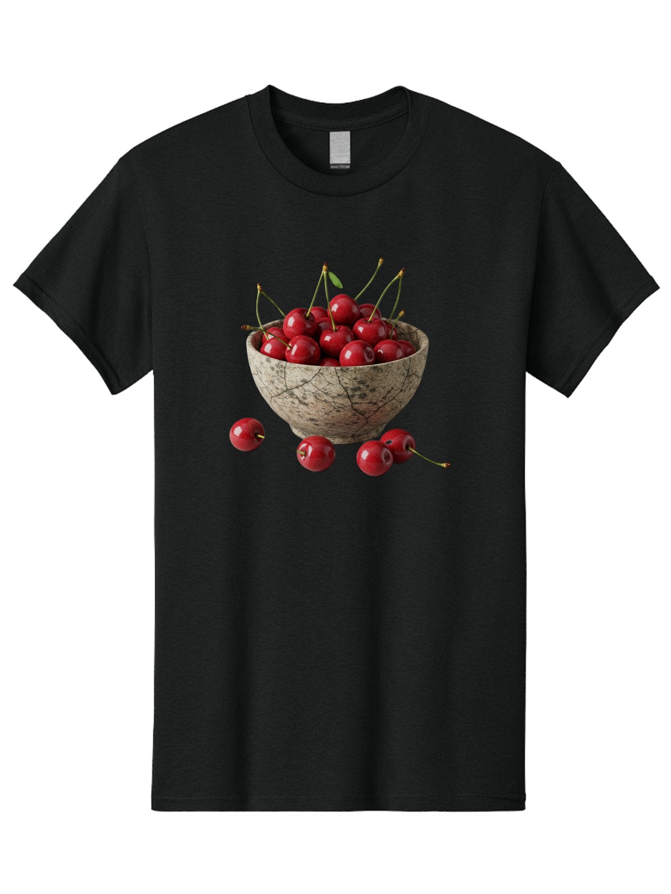 Cherries-In-Bowl-24 Men'S Graphic Tee, 100% Cotton, Comfortable Casual Summer Wear, Machine Washable, Vintage Camera, Old Camera, Antique Camera, Black Camera, Classic Photography, Photography Equipment, Nostalgic Device, Film Camera, Bai689