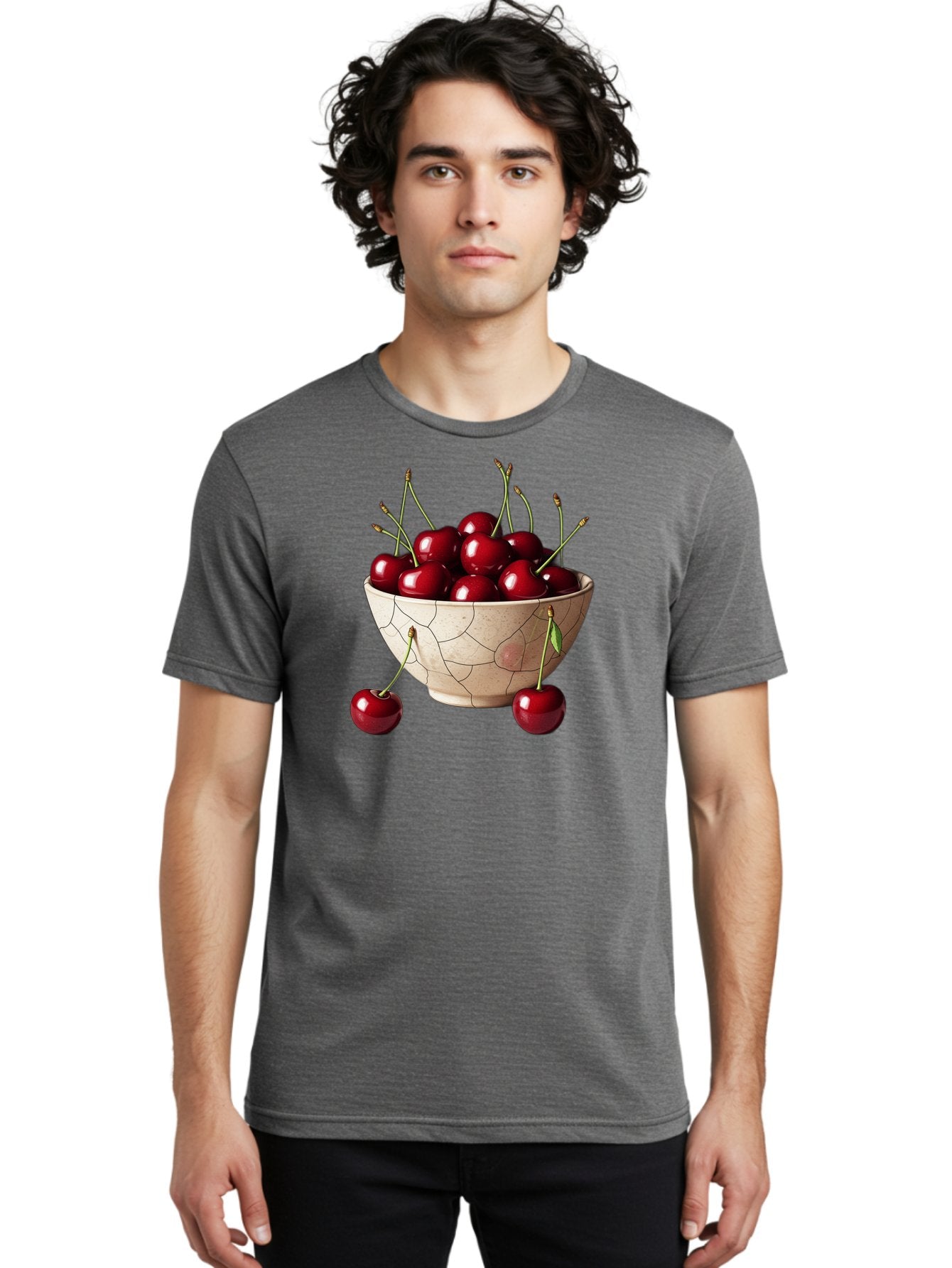 Cherries-In-Bowl-25 Men'S Graphic Tee, 100% Cotton, Comfortable Casual Summer Wear, Machine Washable, Vintage Camera, Old Camera, Antique Camera, Black Camera, Classic Photography, Photography Equipment, Nostalgic Device, Film Camera, Bai690 19