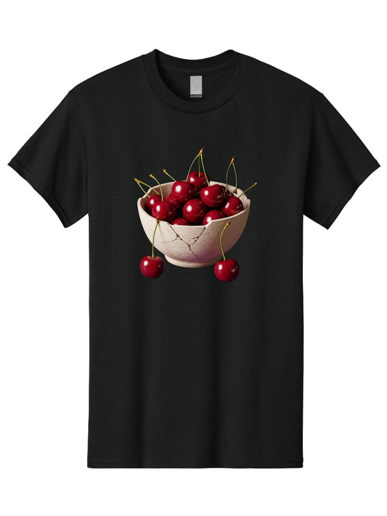 Cherries-In-Bowl-26 Men'S Graphic Tee, 100% Cotton, Comfortable Casual Summer Wear, Machine Washable, Vintage Camera, Old Camera, Antique Camera, Black Camera, Classic Photography, Photography Equipment, Nostalgic Device, Film Camera, Bai691