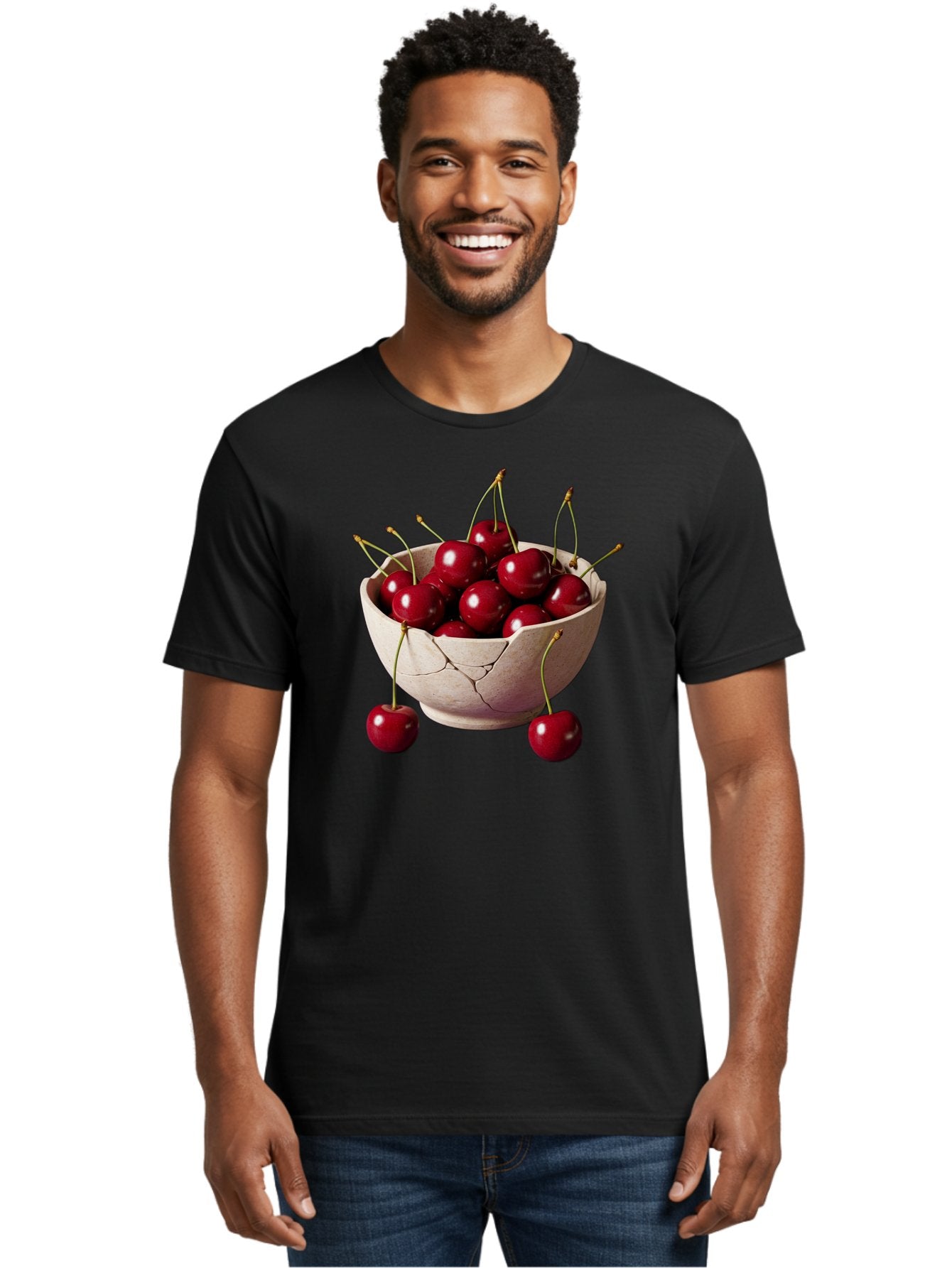 Cherries-In-Bowl-26 Men'S Graphic Tee, 100% Cotton, Comfortable Casual Summer Wear, Machine Washable, Vintage Camera, Old Camera, Antique Camera, Black Camera, Classic Photography, Photography Equipment, Nostalgic Device, Film Camera, Bai691 19