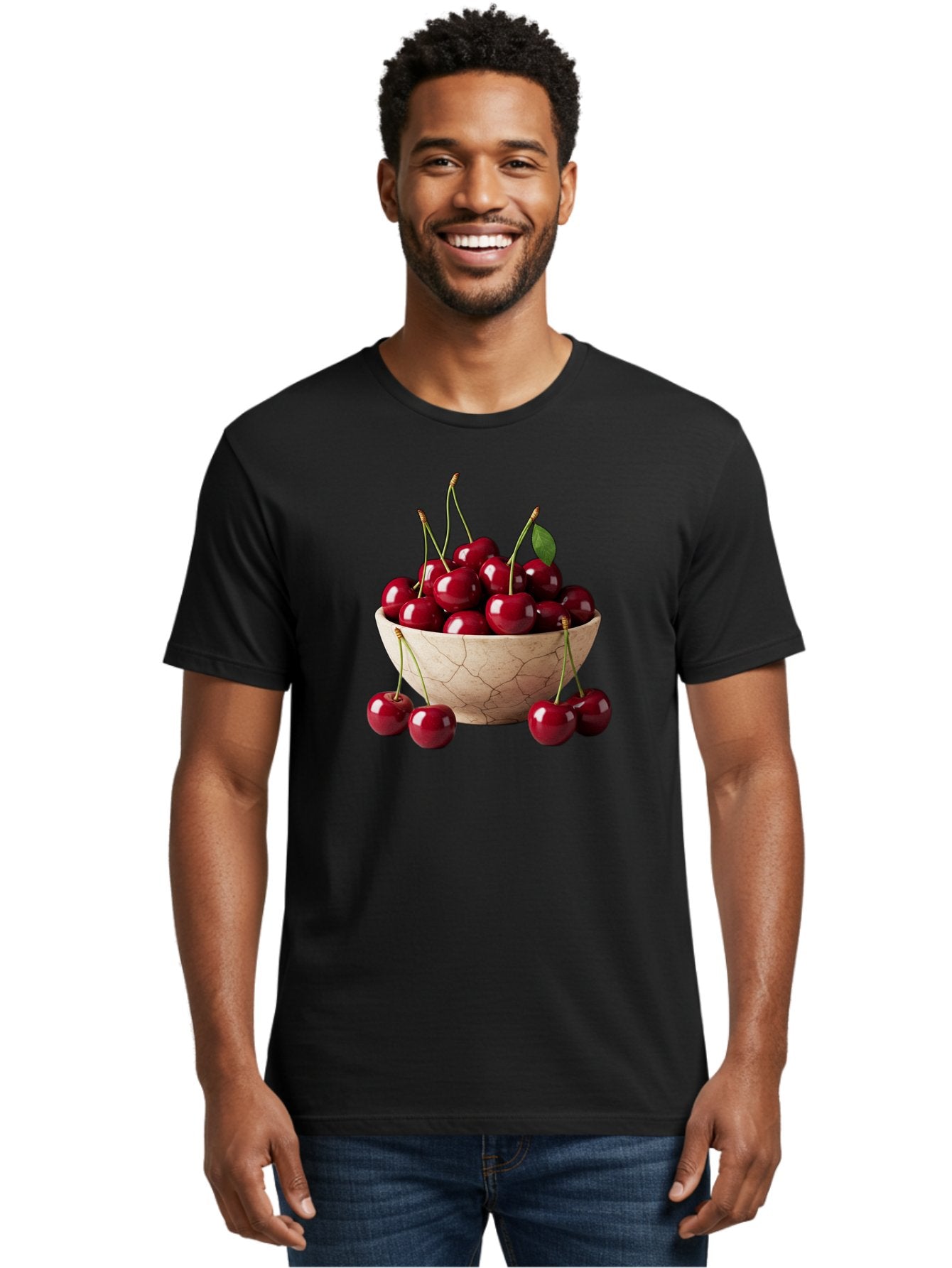 Cherries-In-Bowl-27 Men'S Graphic Tee, 100% Cotton, Comfortable Casual Summer Wear, Machine Washable, Vintage Camera, Old Camera, Antique Camera, Black Camera, Classic Photography, Photography Equipment, Nostalgic Device, Film Camera, Bai692 22