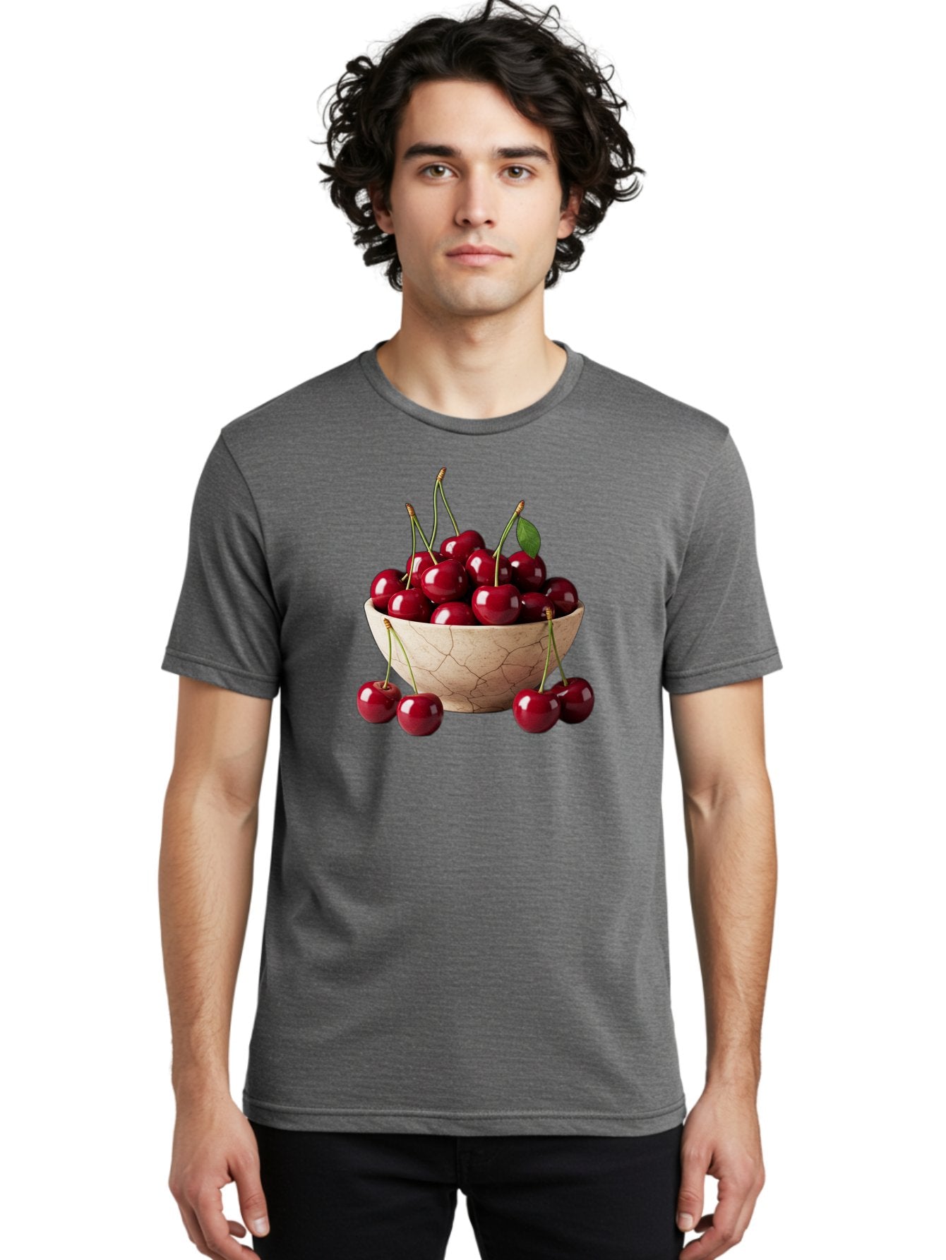 Cherries-In-Bowl-27 Men'S Graphic Tee, 100% Cotton, Comfortable Casual Summer Wear, Machine Washable, Vintage Camera, Old Camera, Antique Camera, Black Camera, Classic Photography, Photography Equipment, Nostalgic Device, Film Camera, Bai692 16