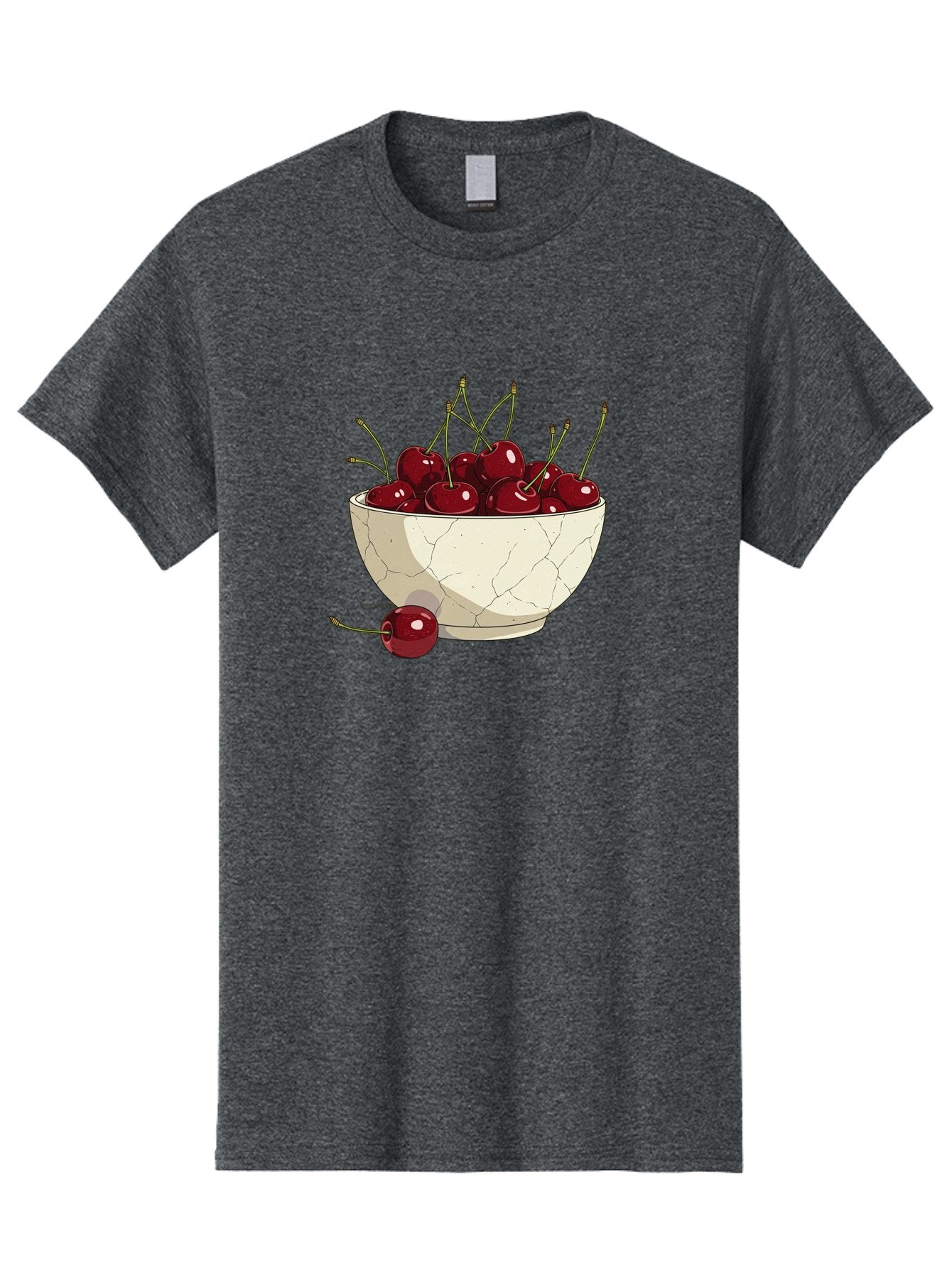 Cherries-In-Bowl-3 Men'S Graphic Tee, 100% Cotton, Comfortable Casual Summer Wear, Machine Washable, Vintage Camera, Old Camera, Antique Camera, Black Camera, Classic Photography, Photography Equipment, Nostalgic Device, Film Camera, Bai693