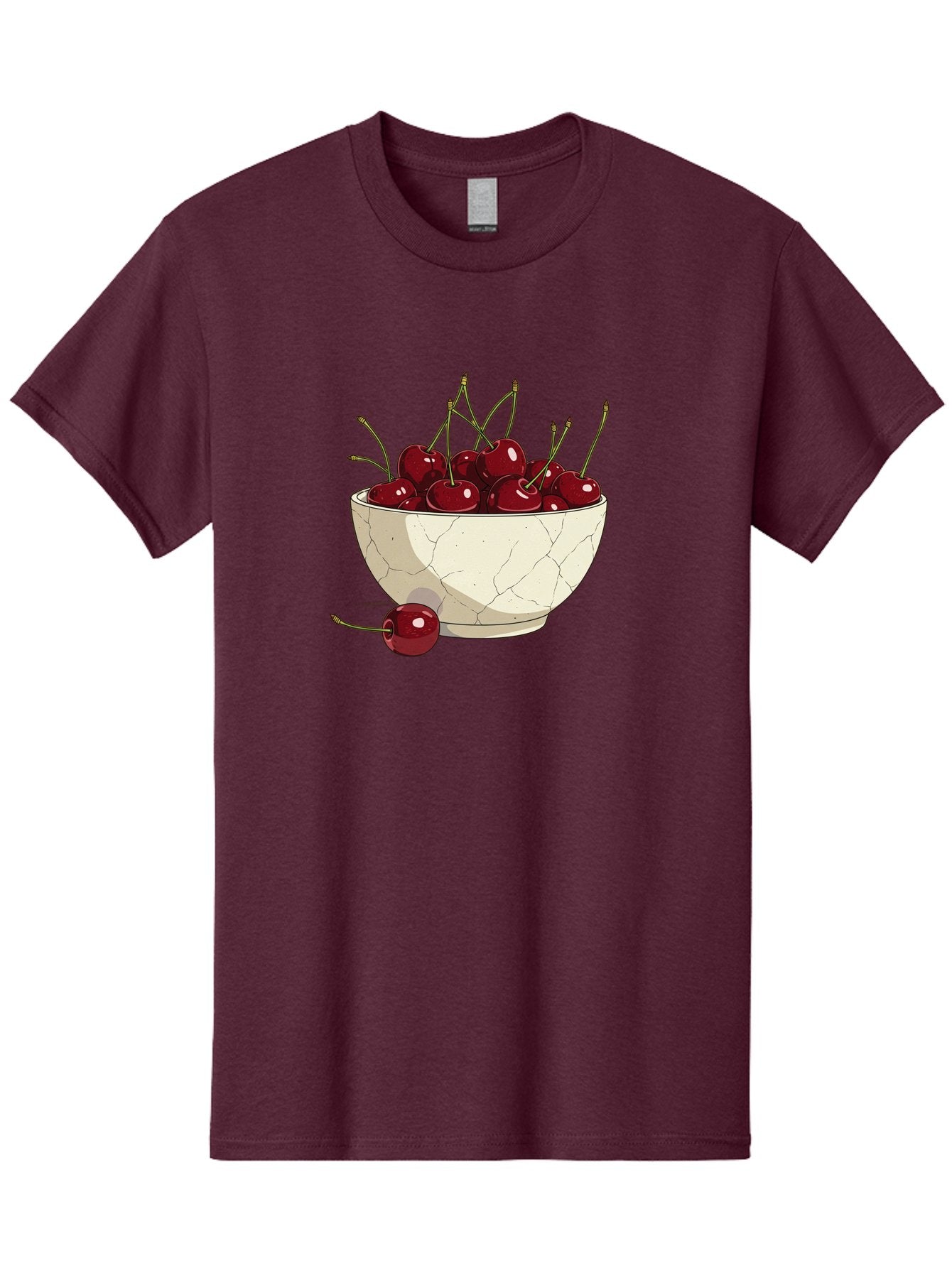 Cherries-In-Bowl-3 Men'S Graphic Tee, 100% Cotton, Comfortable Casual Summer Wear, Machine Washable, Vintage Camera, Old Camera, Antique Camera, Black Camera, Classic Photography, Photography Equipment, Nostalgic Device, Film Camera, Bai693