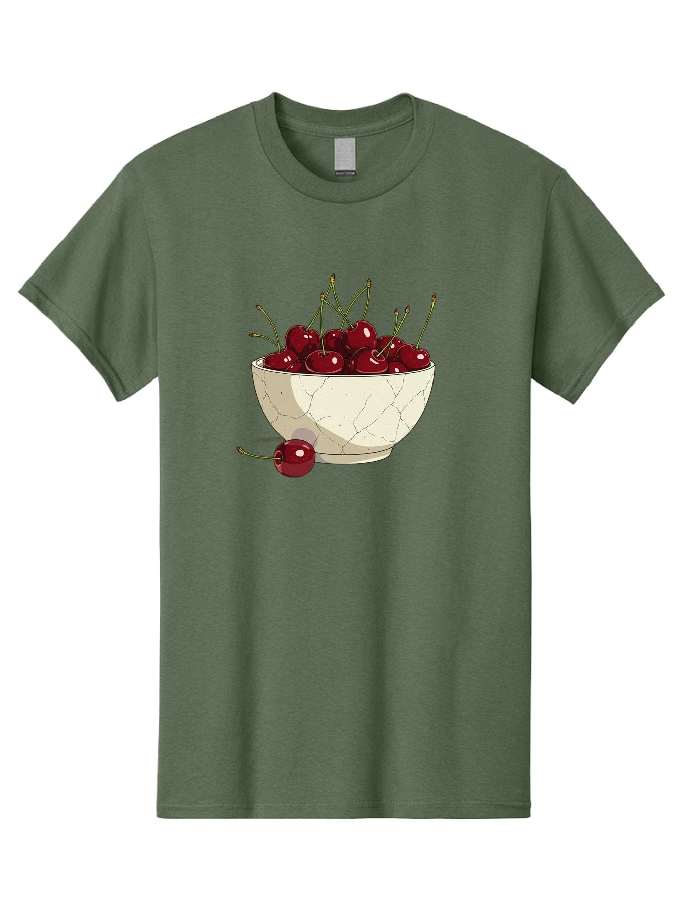 Cherries-In-Bowl-3 Men'S Graphic Tee, 100% Cotton, Comfortable Casual Summer Wear, Machine Washable, Vintage Camera, Old Camera, Antique Camera, Black Camera, Classic Photography, Photography Equipment, Nostalgic Device, Film Camera, Bai693 3