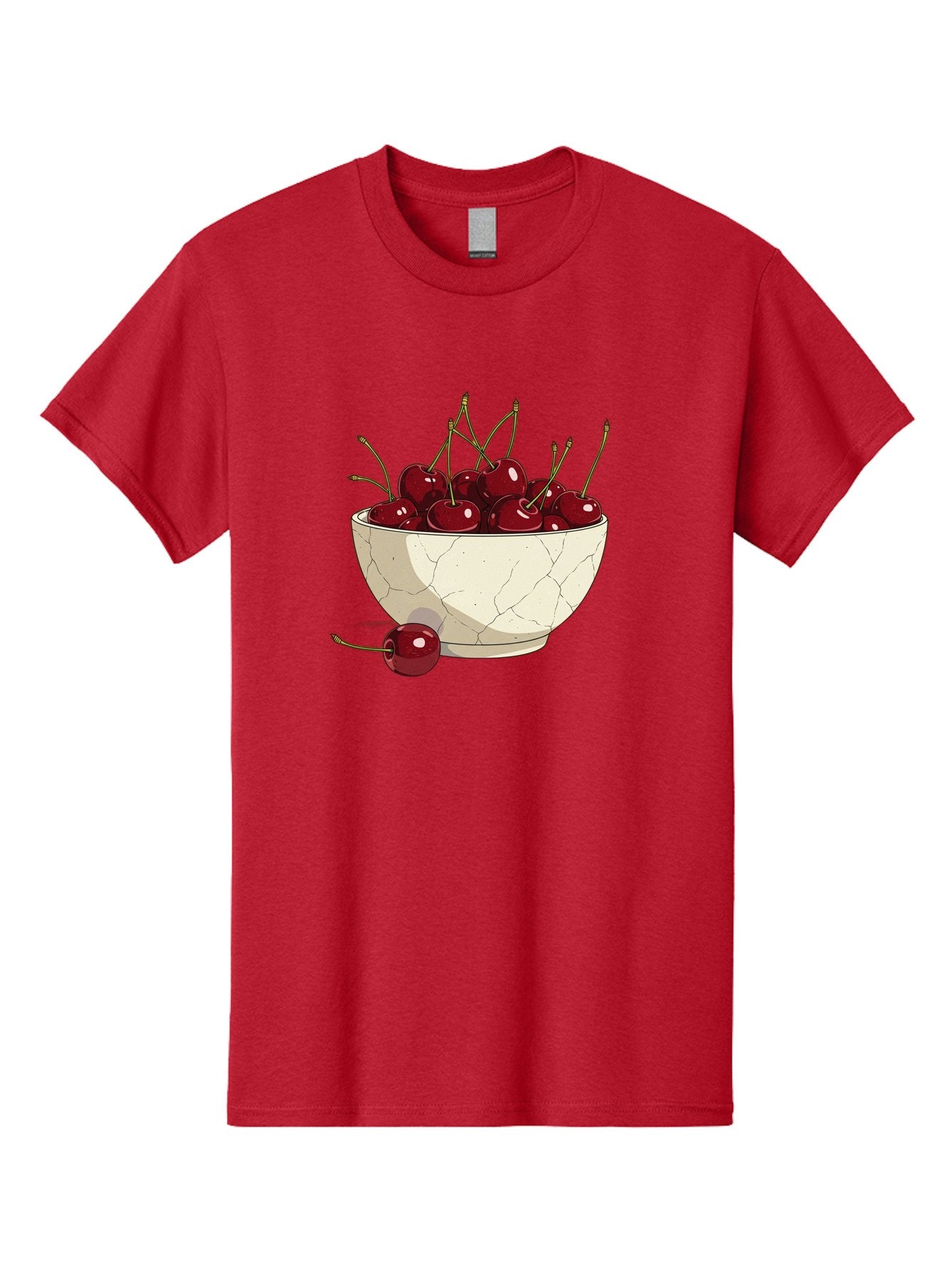 Cherries-In-Bowl-3 Men'S Graphic Tee, 100% Cotton, Comfortable Casual Summer Wear, Machine Washable, Vintage Camera, Old Camera, Antique Camera, Black Camera, Classic Photography, Photography Equipment, Nostalgic Device, Film Camera, Bai693 7