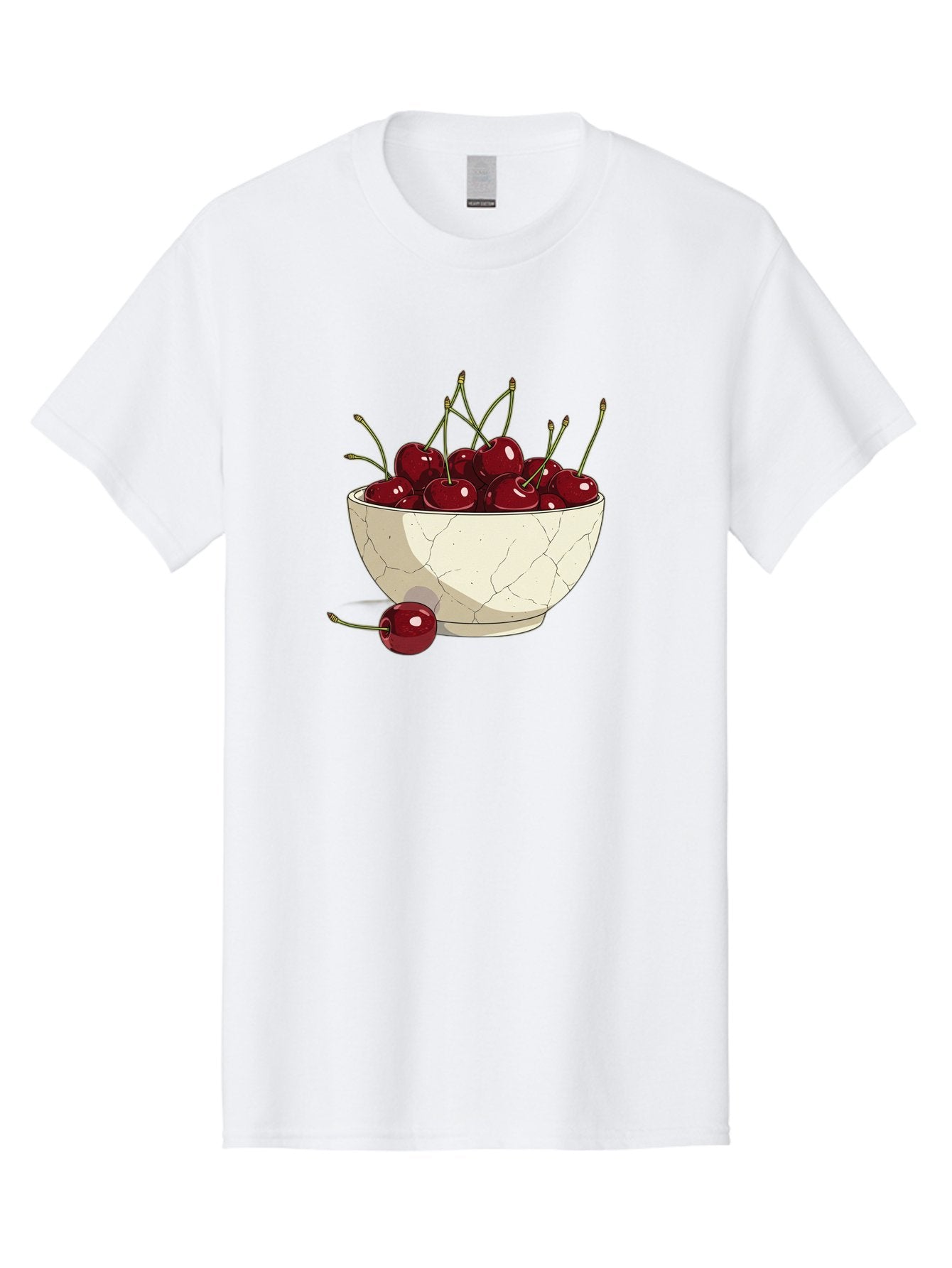 Cherries-In-Bowl-3 Men'S Graphic Tee, 100% Cotton, Comfortable Casual Summer Wear, Machine Washable, Vintage Camera, Old Camera, Antique Camera, Black Camera, Classic Photography, Photography Equipment, Nostalgic Device, Film Camera, Bai693 11