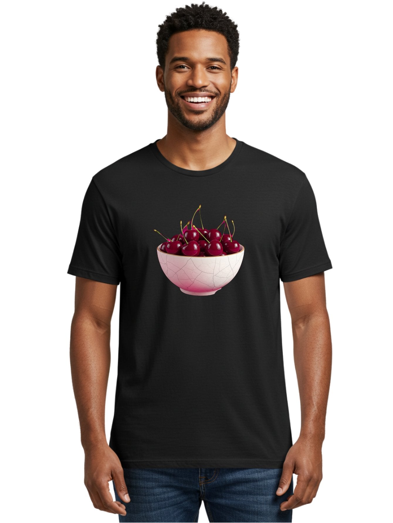 Cherries-In-Bowl-4 Men'S Graphic Tee, 100% Cotton, Comfortable Casual Summer Wear, Machine Washable, Vintage Camera, Old Camera, Antique Camera, Black Camera, Classic Photography, Photography Equipment, Nostalgic Device, Film Camera, Bai694 26