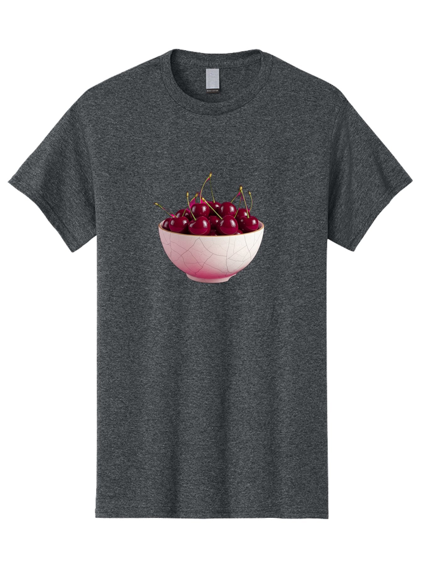 Cherries-In-Bowl-4 Men'S Graphic Tee, 100% Cotton, Comfortable Casual Summer Wear, Machine Washable, Vintage Camera, Old Camera, Antique Camera, Black Camera, Classic Photography, Photography Equipment, Nostalgic Device, Film Camera, Bai694