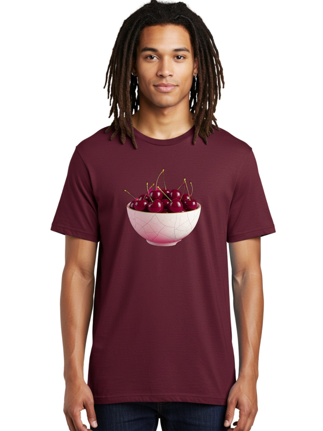 Cherries-In-Bowl-4 Men'S Graphic Tee, 100% Cotton, Comfortable Casual Summer Wear, Machine Washable, Vintage Camera, Old Camera, Antique Camera, Black Camera, Classic Photography, Photography Equipment, Nostalgic Device, Film Camera, Bai694 16