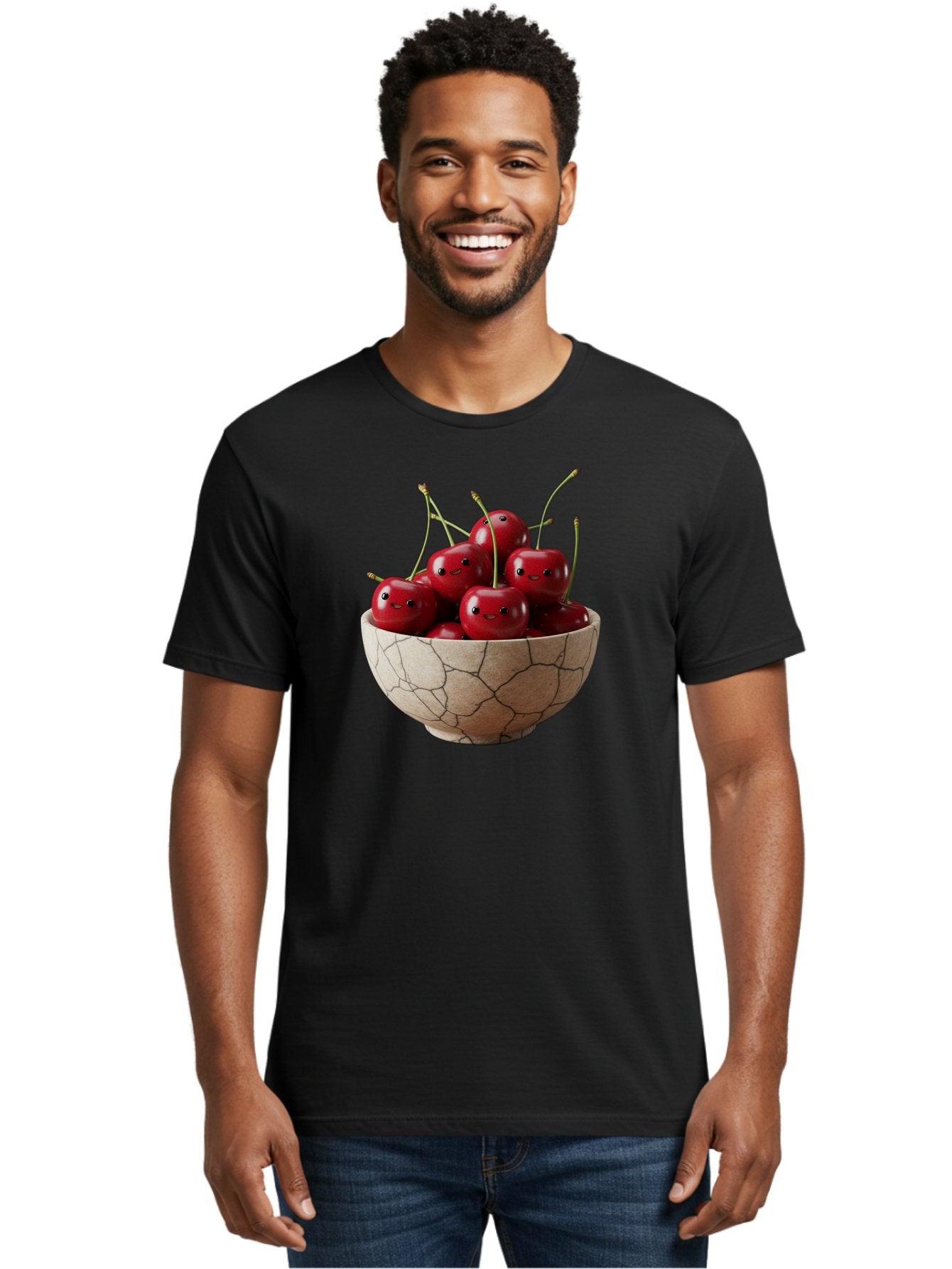 Cherries-In-Bowl-5 Men'S Graphic Tee, 100% Cotton, Comfortable Casual Summer Wear, Machine Washable, Vintage Camera, Old Camera, Antique Camera, Black Camera, Classic Photography, Photography Equipment, Nostalgic Device, Film Camera, Bai695 20
