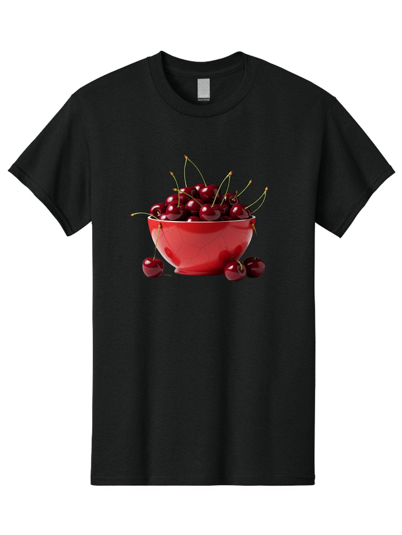 Cherries-In-Bowl-6 Men'S Graphic Tee, 100% Cotton, Comfortable Casual Summer Wear, Machine Washable, Vintage Camera, Old Camera, Antique Camera, Black Camera, Classic Photography, Photography Equipment, Nostalgic Device, Film Camera, Bai696 14