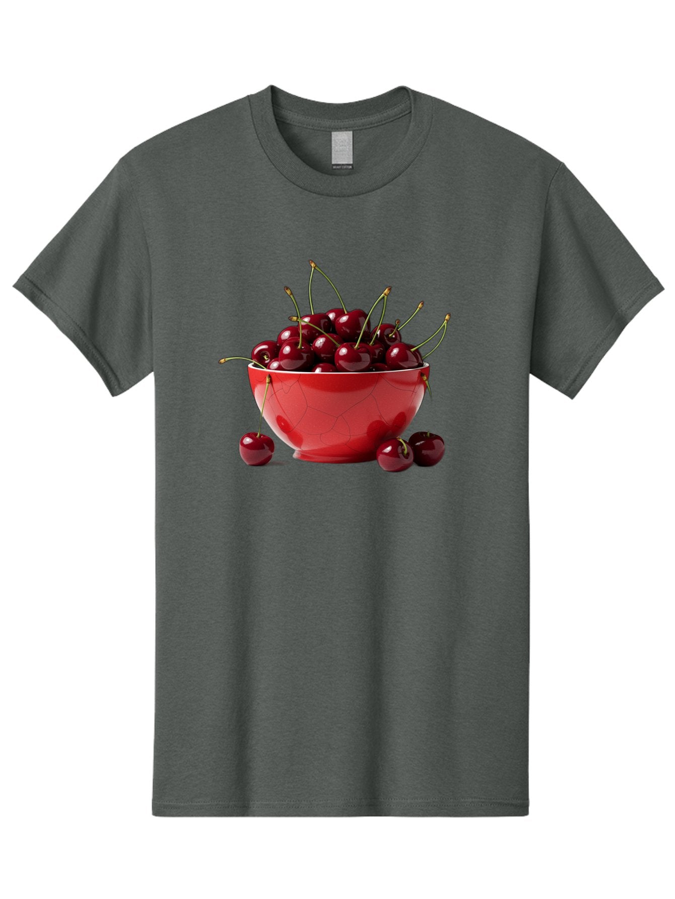 Cherries-In-Bowl-6 Men'S Graphic Tee, 100% Cotton, Comfortable Casual Summer Wear, Machine Washable, Vintage Camera, Old Camera, Antique Camera, Black Camera, Classic Photography, Photography Equipment, Nostalgic Device, Film Camera, Bai696 6