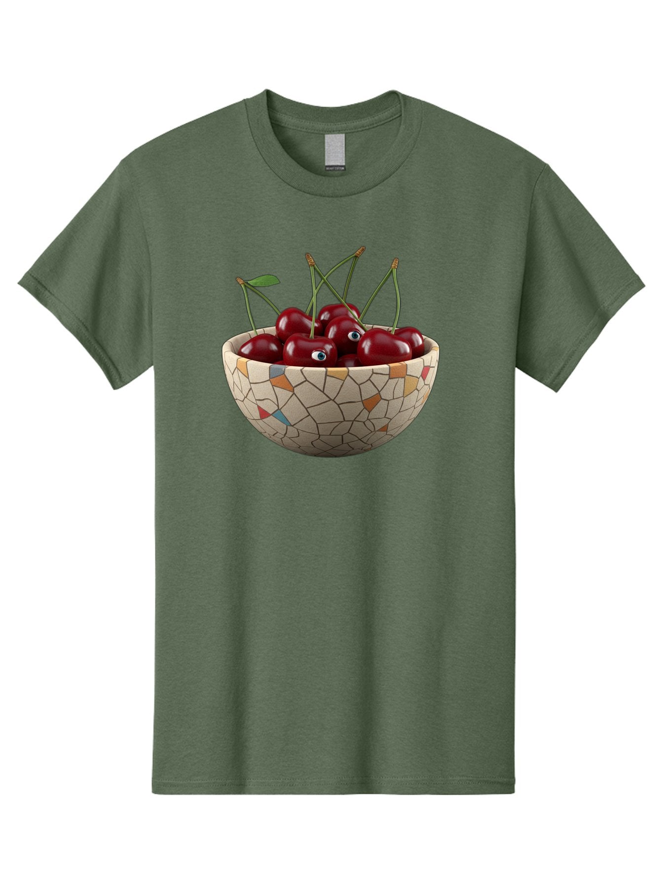 Cherries-In-Bowl-7 Men'S Graphic Tee, 100% Cotton, Comfortable Casual Summer Wear, Machine Washable, Vintage Camera, Old Camera, Antique Camera, Black Camera, Classic Photography, Photography Equipment, Nostalgic Device, Film Camera, Bai697 5