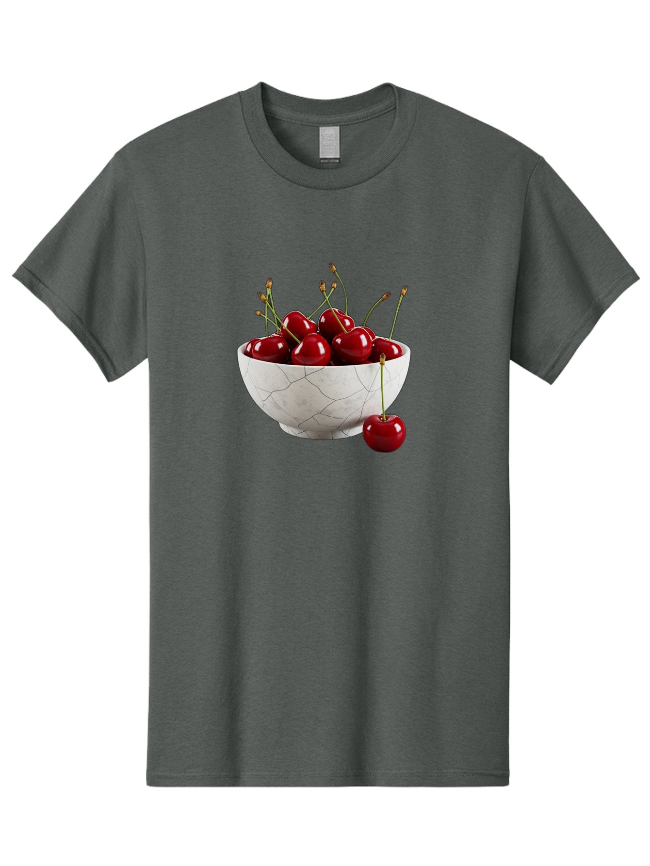 Cherries-In-Cracked-White-Bowl Men'S Graphic Tee, 100% Cotton, Comfortable Casual Summer Wear, Machine Washable, Vintage Camera, Old Camera, Antique Camera, Black Camera, Classic Photography, Photography Equipment, Nostalgic Device, Bai704 12