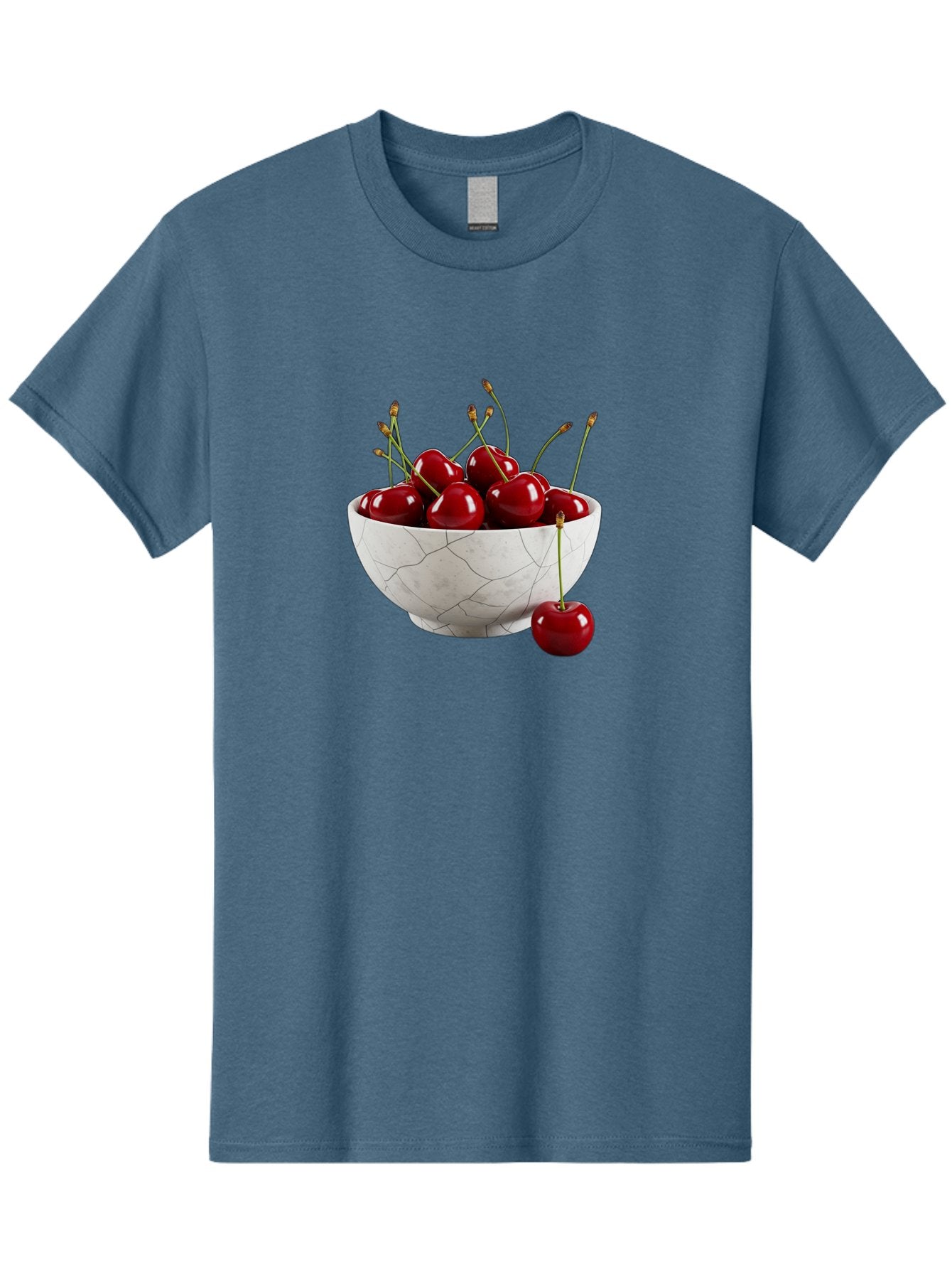 Cherries-In-Cracked-White-Bowl Men'S Graphic Tee, 100% Cotton, Comfortable Casual Summer Wear, Machine Washable, Vintage Camera, Old Camera, Antique Camera, Black Camera, Classic Photography, Photography Equipment, Nostalgic Device, Bai704 6