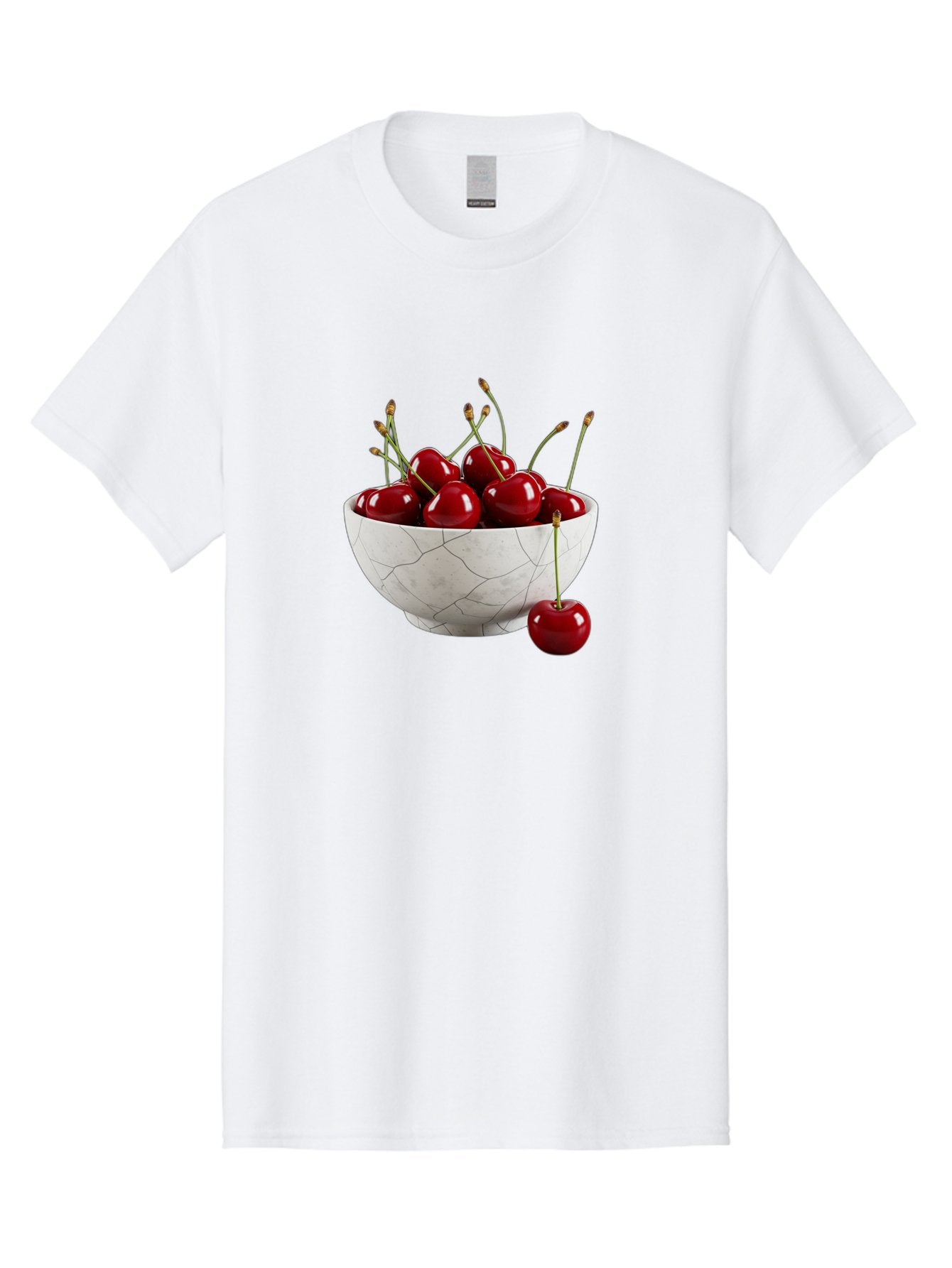Cherries-In-Cracked-White-Bowl Men'S Graphic Tee, 100% Cotton, Comfortable Casual Summer Wear, Machine Washable, Vintage Camera, Old Camera, Antique Camera, Black Camera, Classic Photography, Photography Equipment, Nostalgic Device, Bai704 9