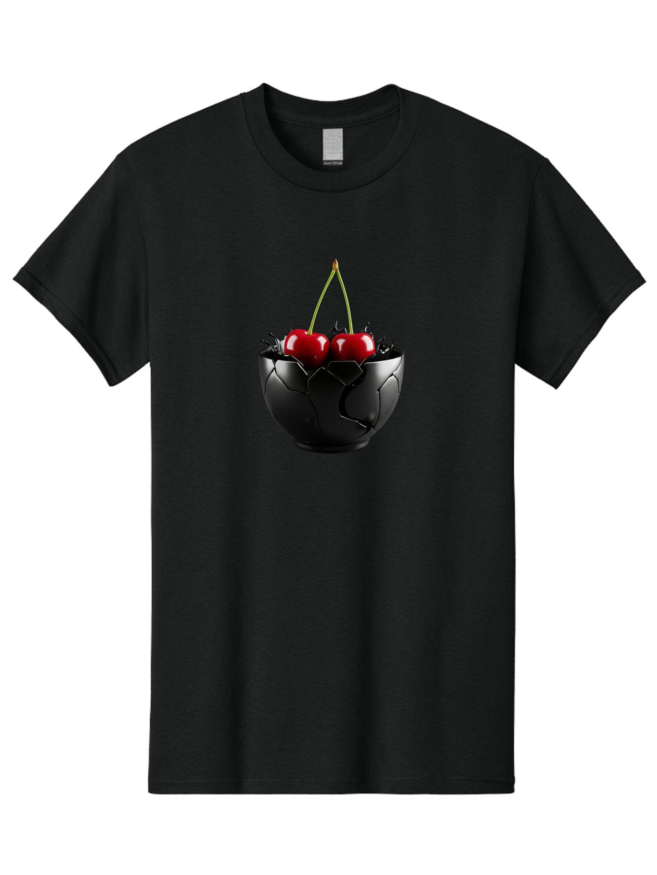 Cherries-In-Eggshell-Bowl Men'S Graphic Tee, 100% Cotton, Comfortable Casual Summer Wear, Machine Washable, Vintage Camera, Old Camera, Antique Camera, Black Camera, Classic Photography, Photography Equipment, Nostalgic Device, Film Camera, Bai705 5