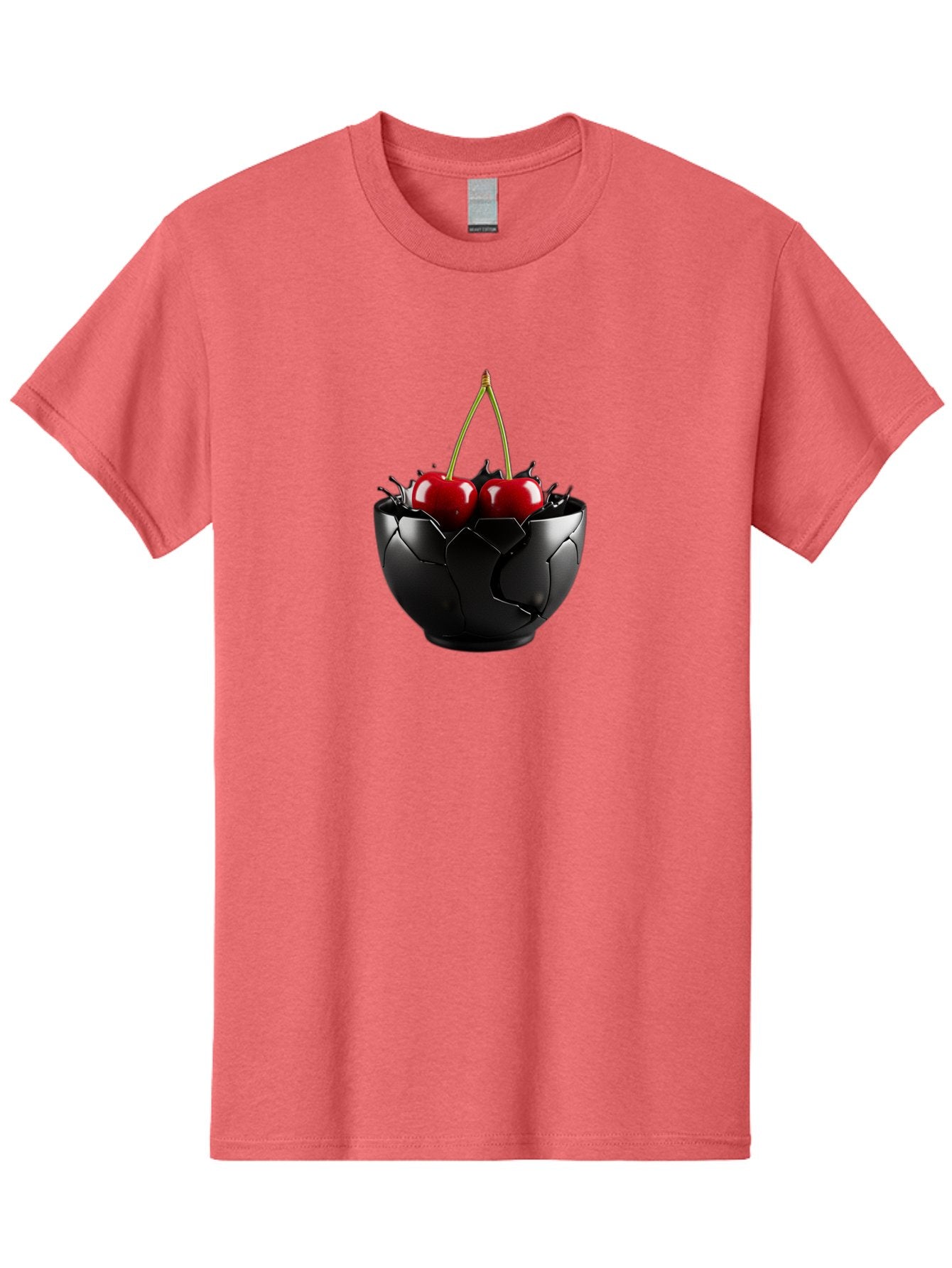 Cherries-In-Eggshell-Bowl Men'S Graphic Tee, 100% Cotton, Comfortable Casual Summer Wear, Machine Washable, Vintage Camera, Old Camera, Antique Camera, Black Camera, Classic Photography, Photography Equipment, Nostalgic Device, Film Camera, Bai705