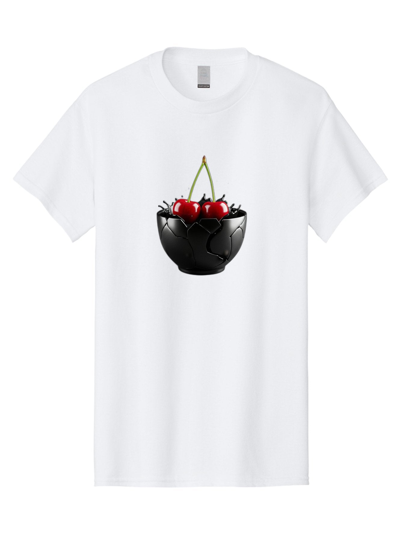Cherries-In-Eggshell-Bowl Men'S Graphic Tee, 100% Cotton, Comfortable Casual Summer Wear, Machine Washable, Vintage Camera, Old Camera, Antique Camera, Black Camera, Classic Photography, Photography Equipment, Nostalgic Device, Film Camera, Bai705 6